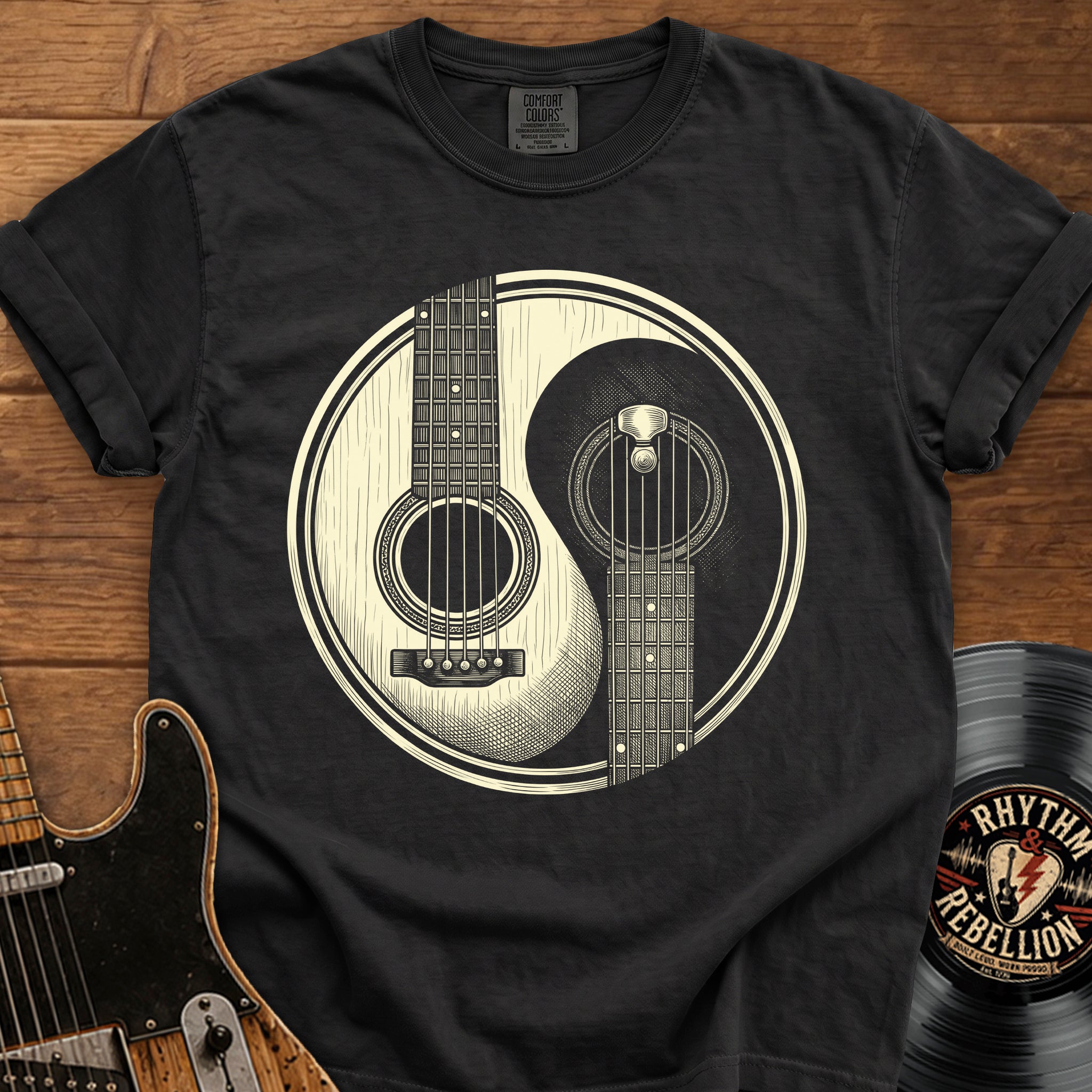 Guitar Yin Yang T-Shirt