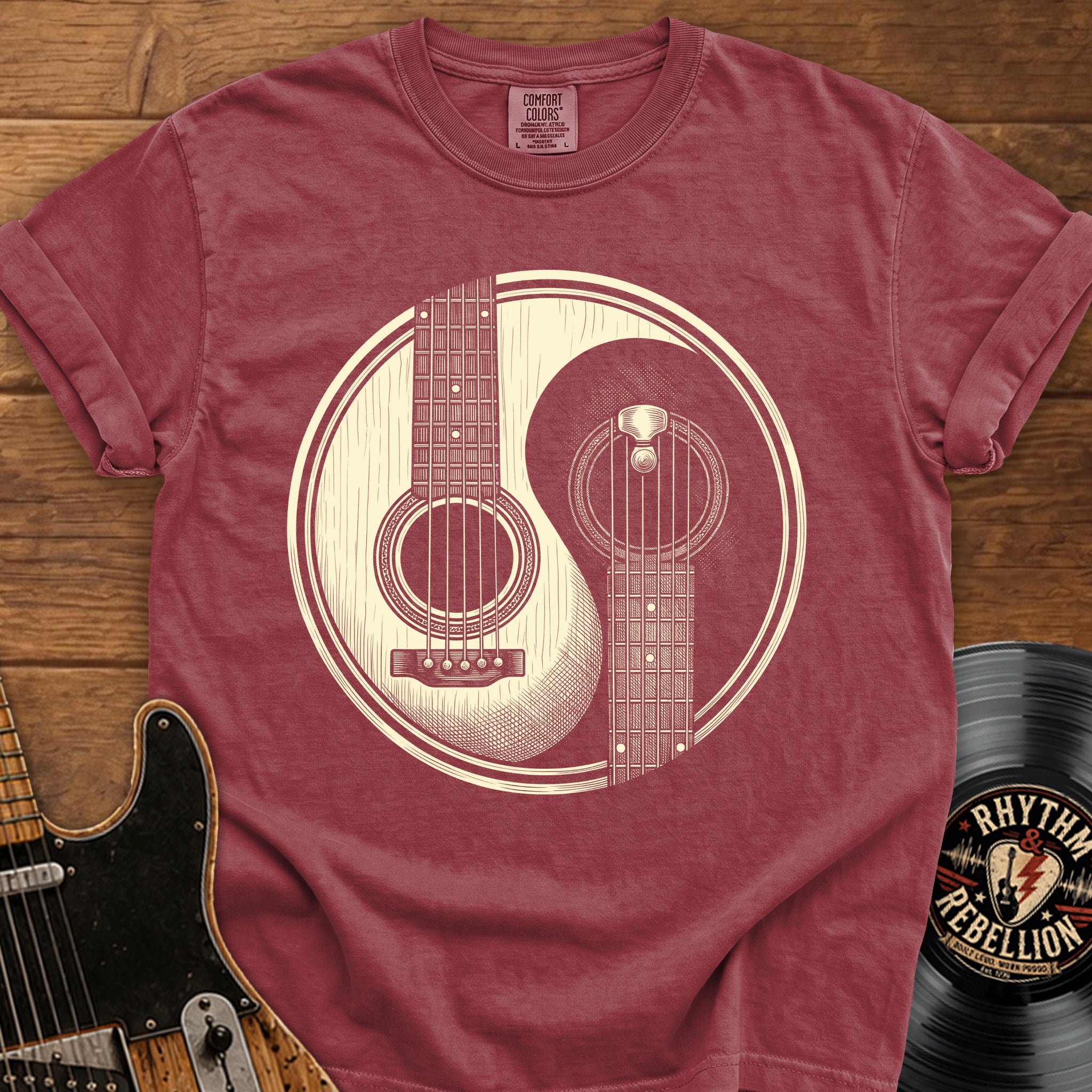 Guitar Yin Yang T-Shirt