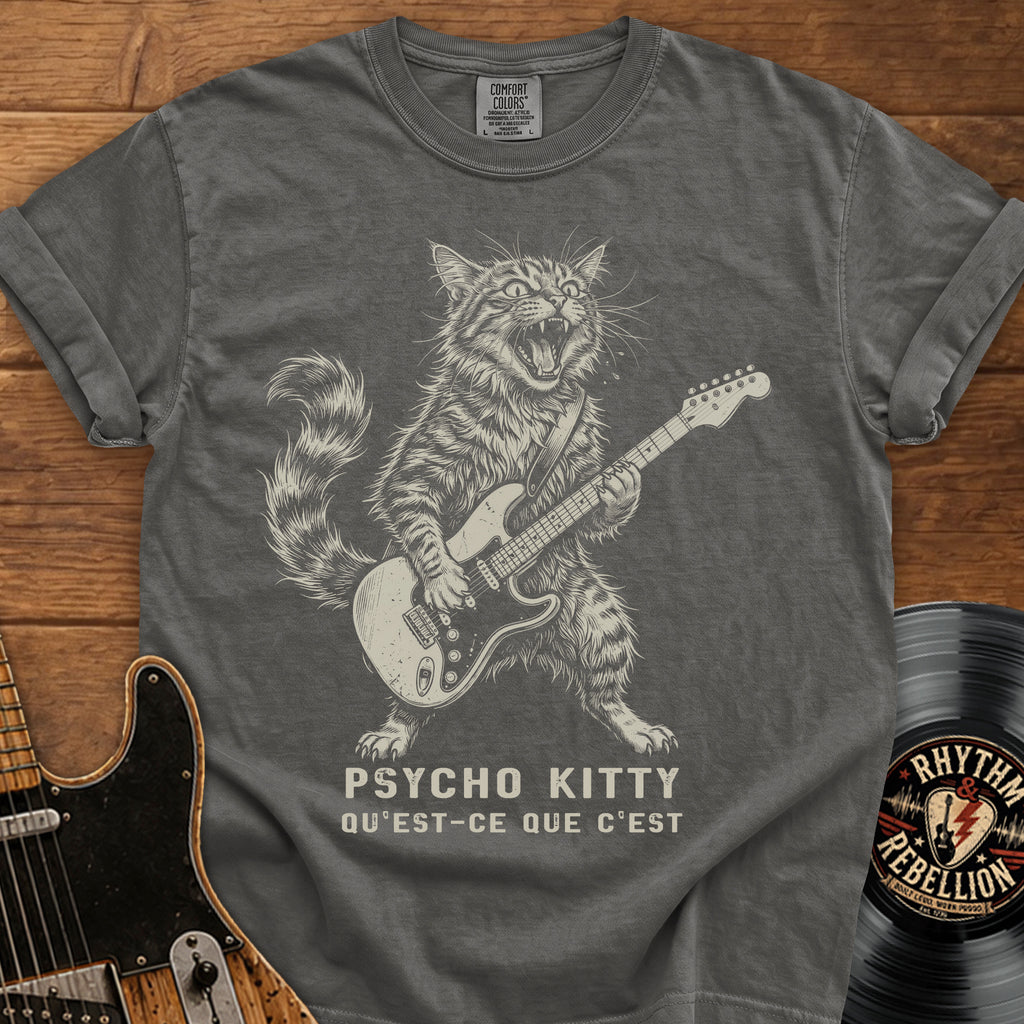 Psycho Kitty Guitar Tee