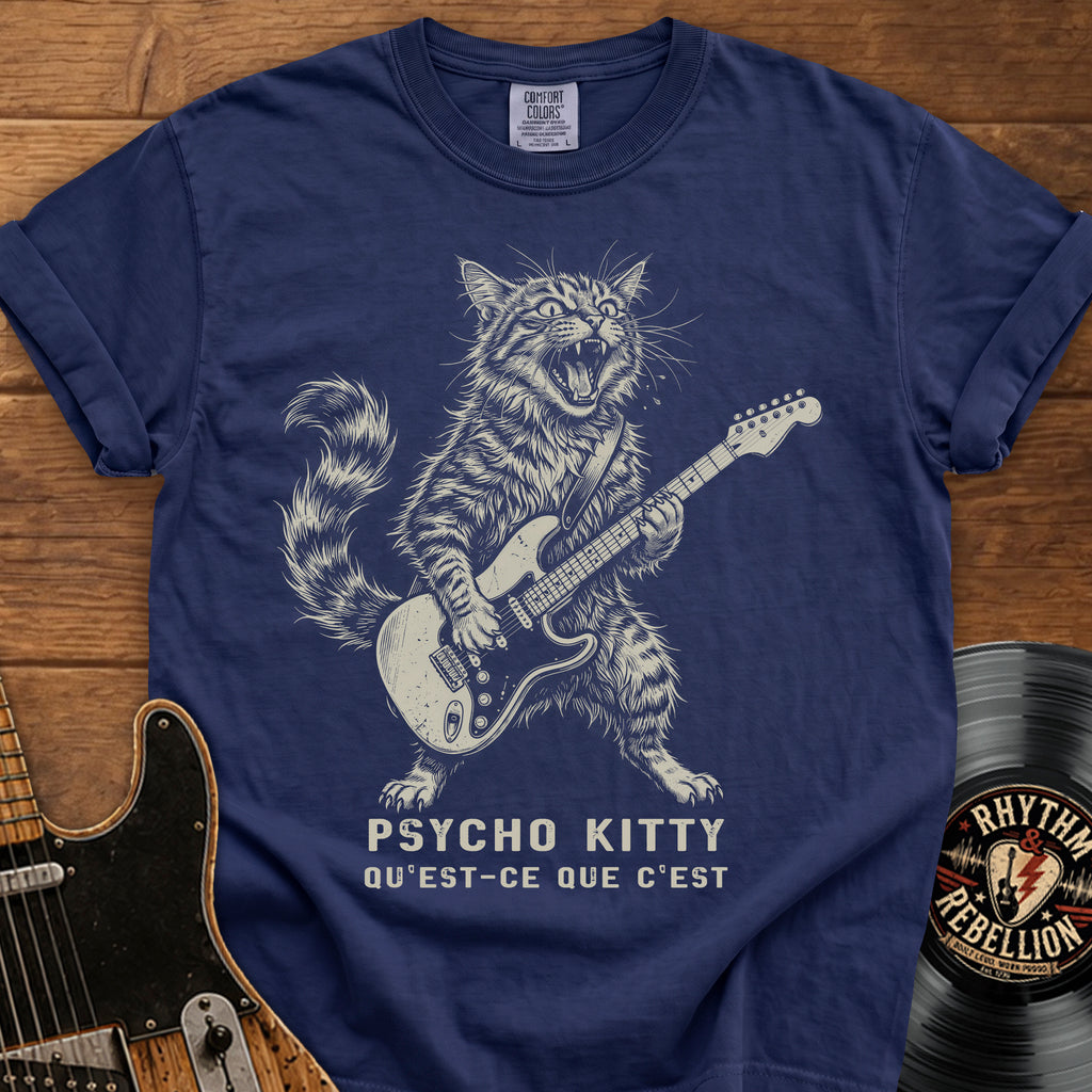 Psycho Kitty Guitar Tee