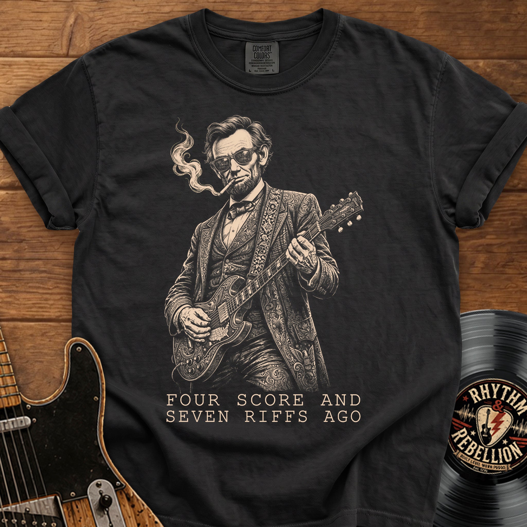 Four Score and Seven Riffs Ago' Guitar Lincoln
