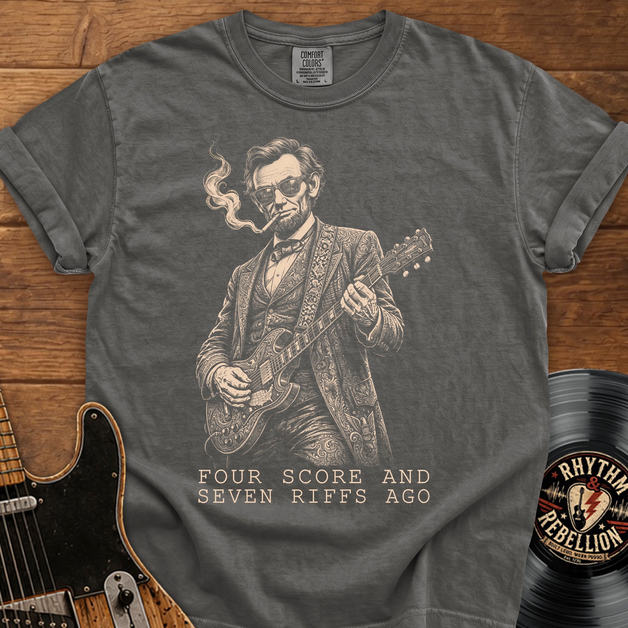 Four Score and Seven Riffs Ago' Guitar Lincoln