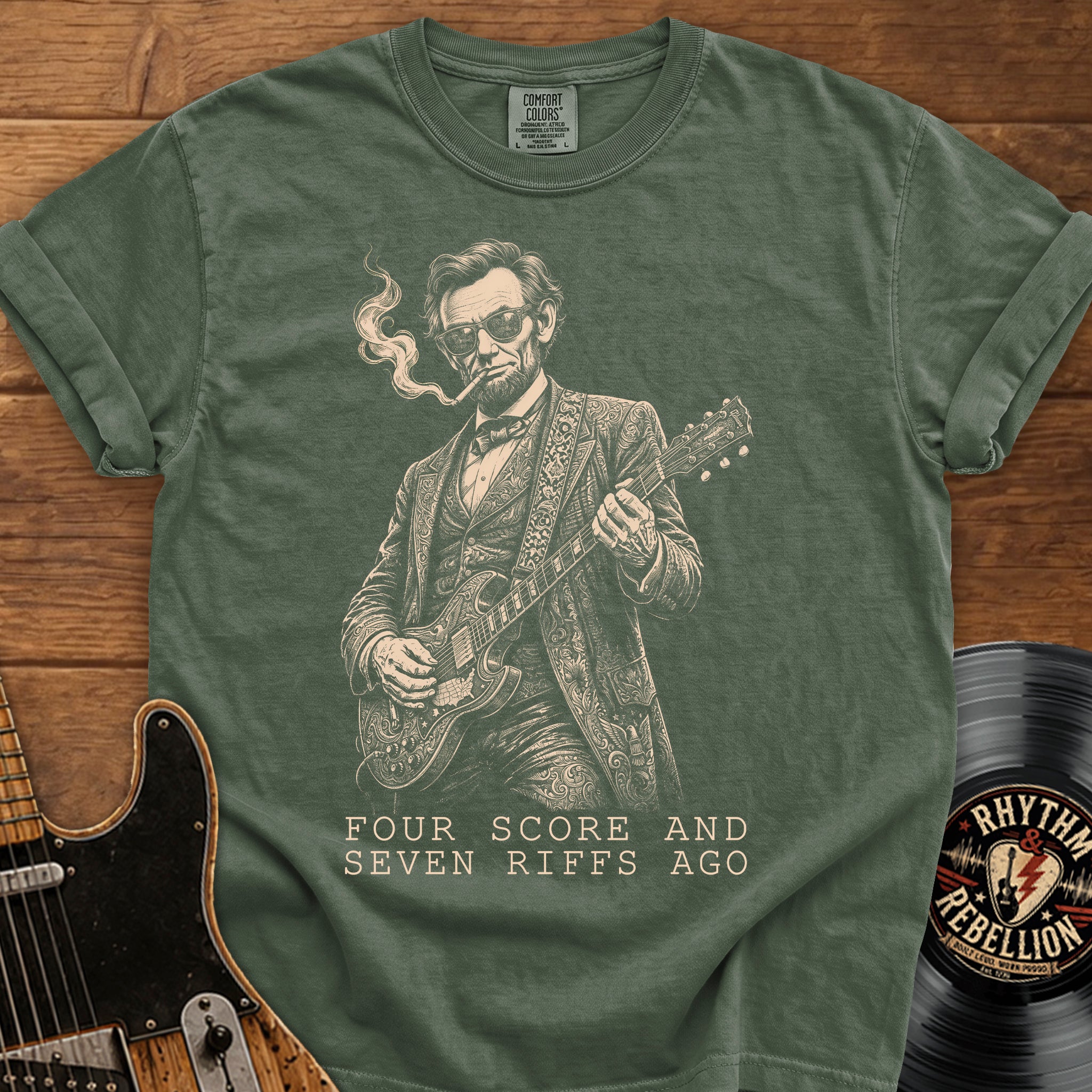 Four Score and Seven Riffs Ago' Guitar Lincoln