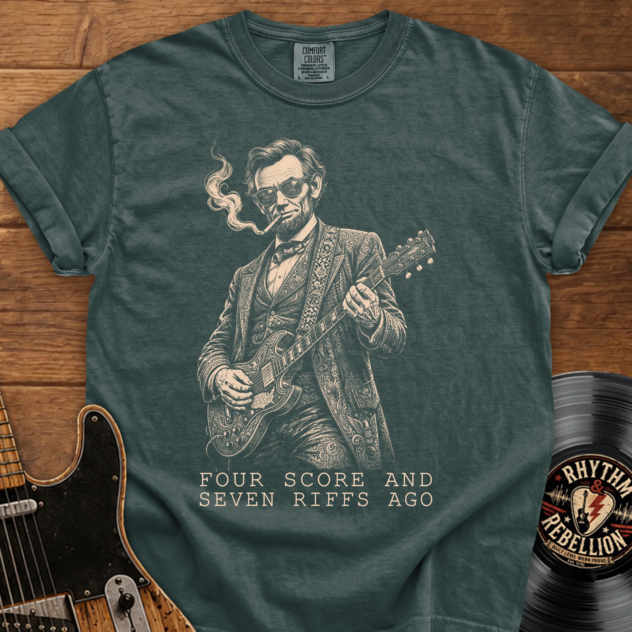 Four Score and Seven Riffs Ago' Guitar Lincoln