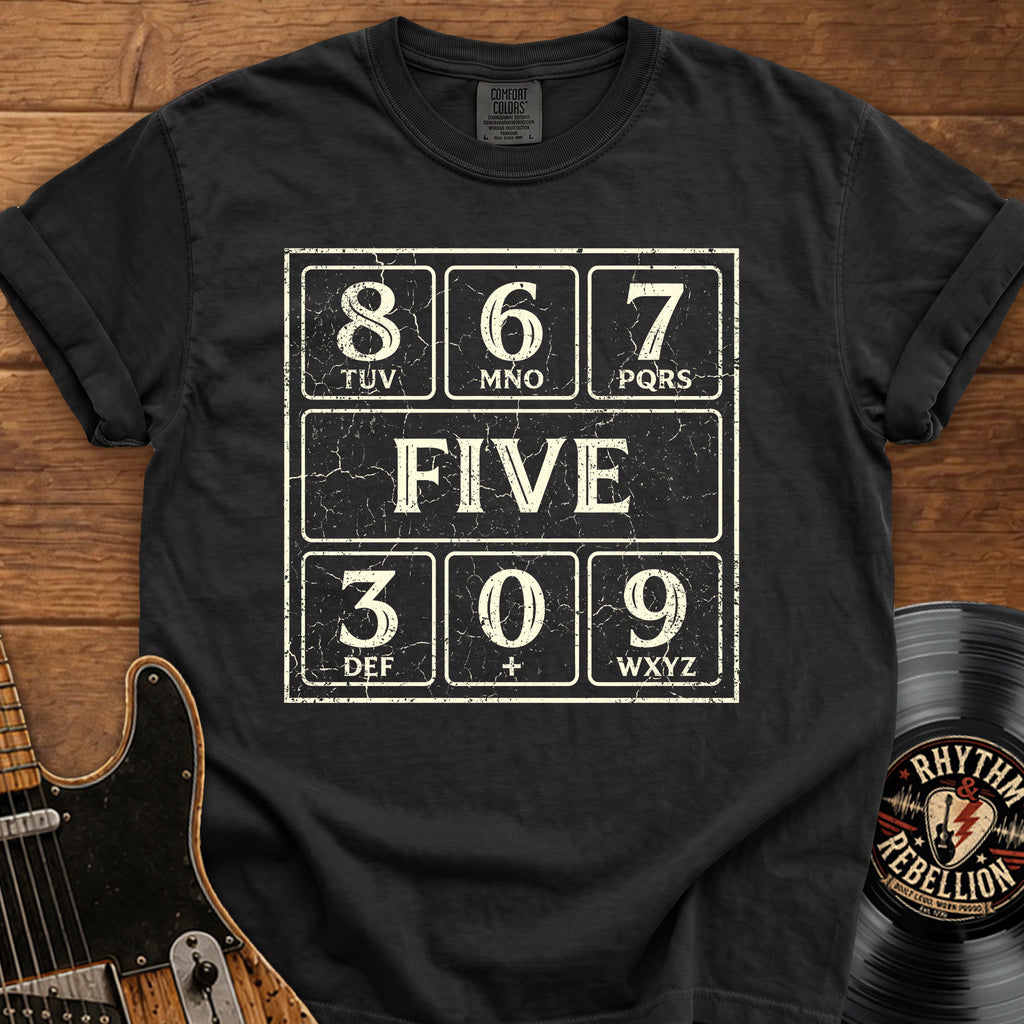 Vintage Telephone '867 FIVE' Graphic T-Shirt