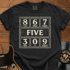 Vintage Telephone '867 FIVE' Graphic T-Shirt
