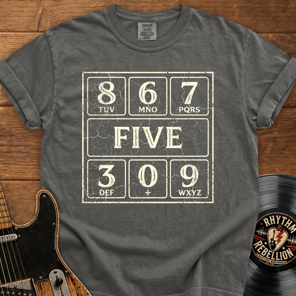 Vintage Telephone '867 FIVE' Graphic T-Shirt