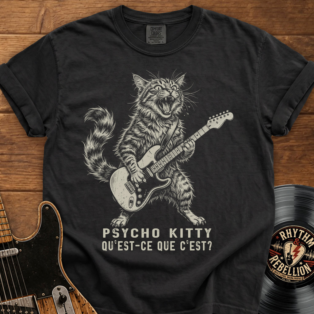 Psycho Kitty Guitar Tee