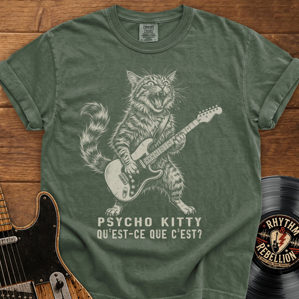Psycho Kitty Guitar Tee