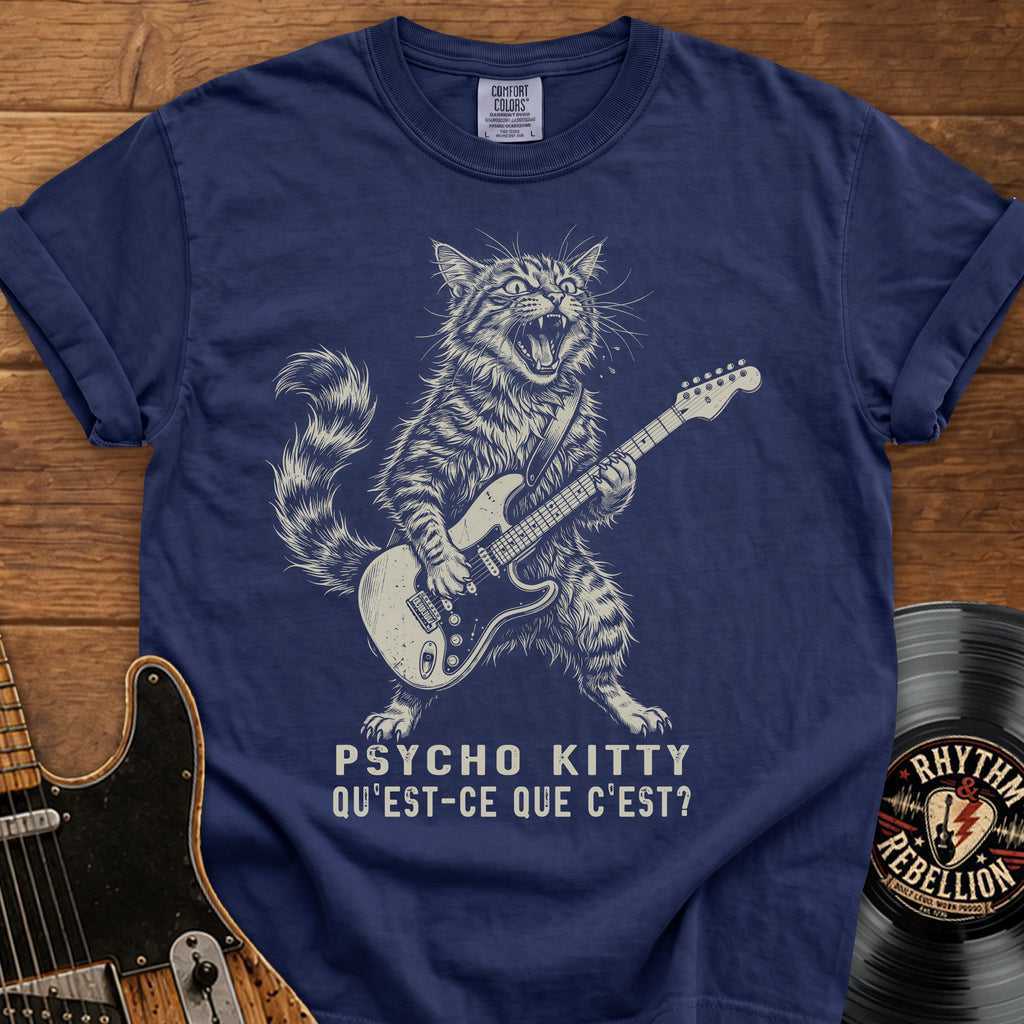 Psycho Kitty Guitar Tee