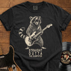 Raccoon Guitar T-Shirt — "Straight Outta the Dumpster"