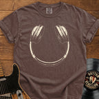 Headphone Smile T-Shirt — Vintage Music Lover Tee