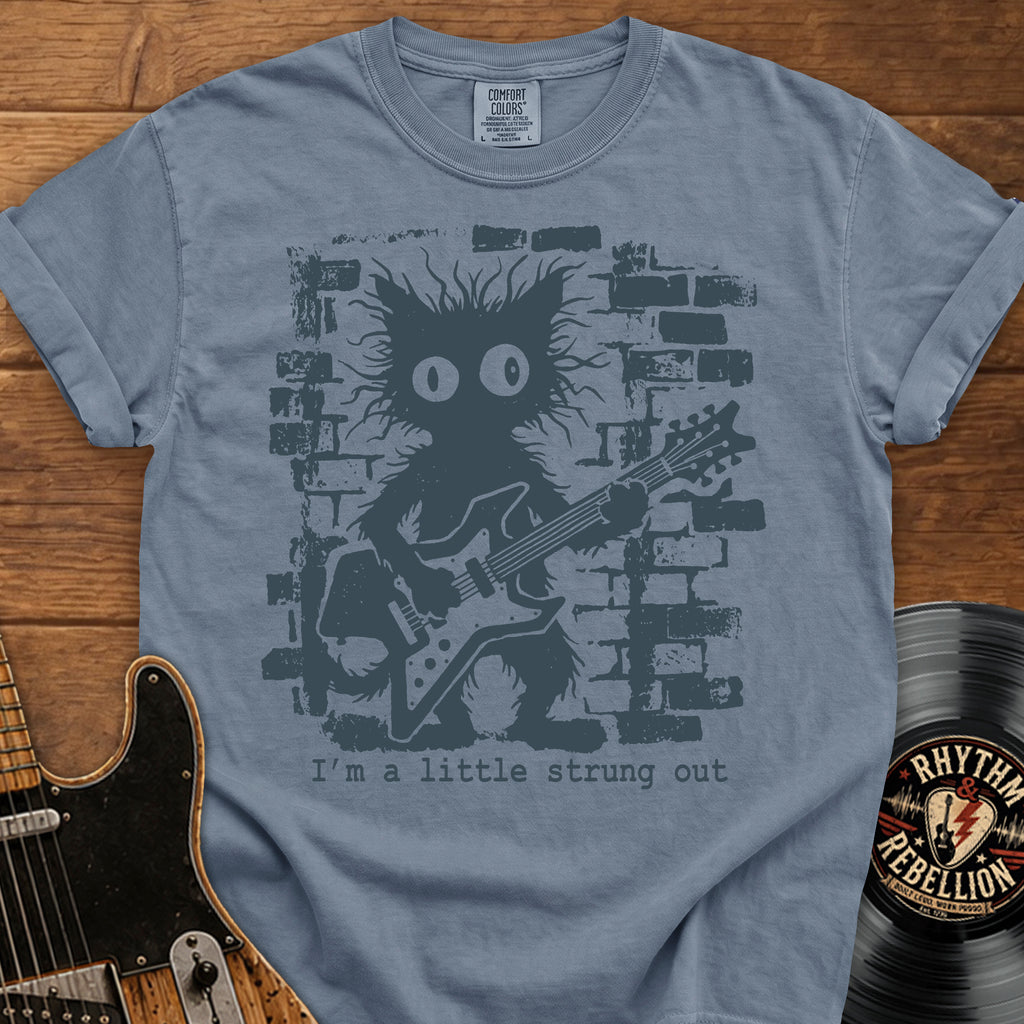 Strung Out Cat Guitar T-Shirt