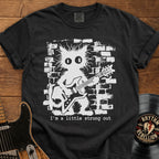 Strung Out Cat Guitar T-Shirt