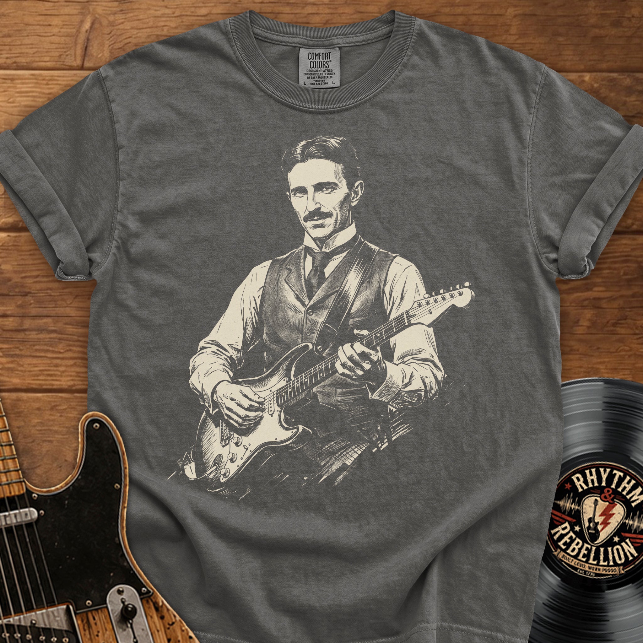 Nikola Tesla Guitar T-Shirt