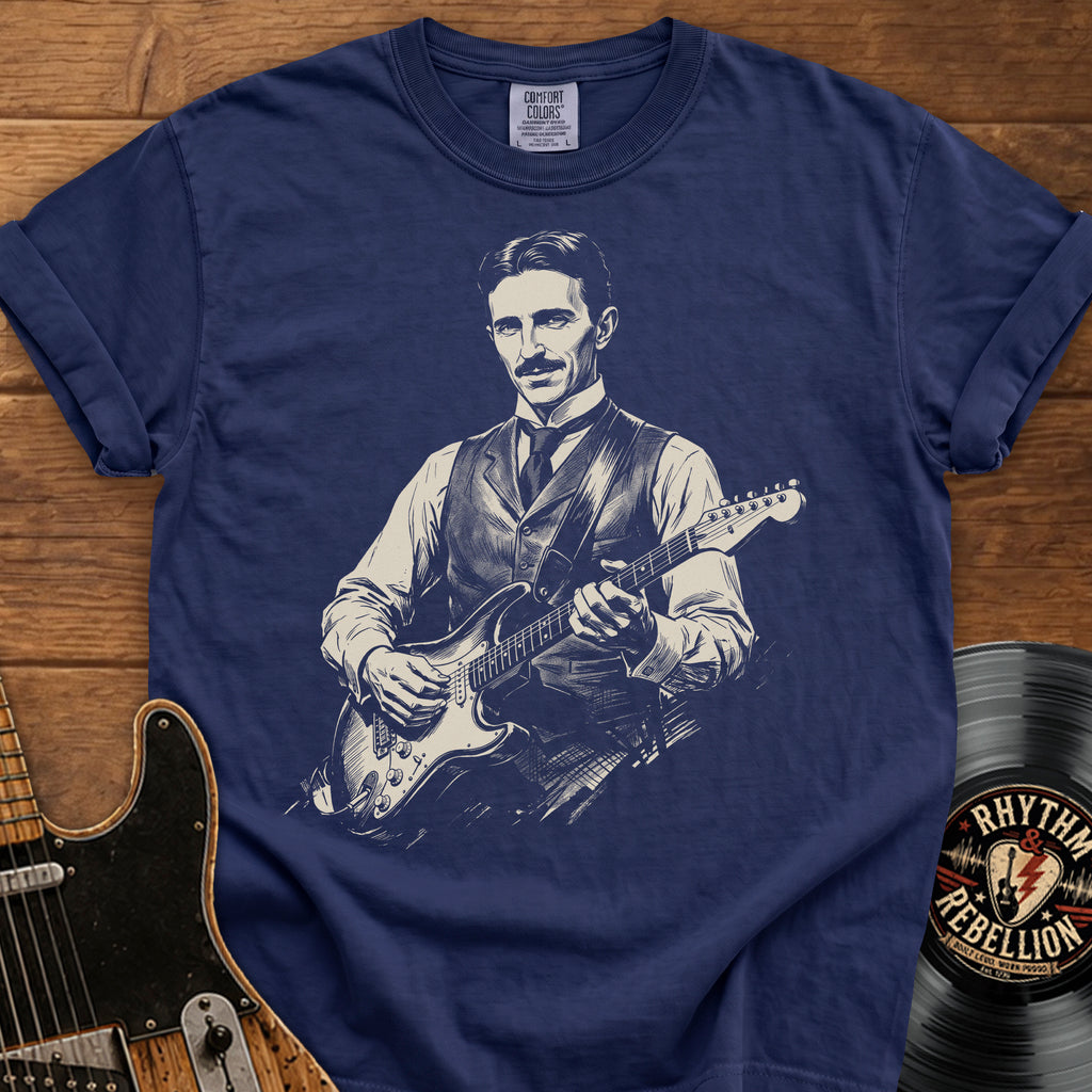Nikola Tesla Guitar T-Shirt