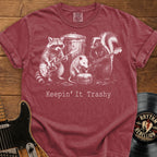 Keeping It Trashy T-Shirt — Raccoon & Skunk Band Graphic Tee
