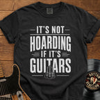 It's Not Hoarding If It's Guitars Vintage Music Tee