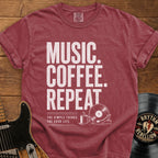 Vinyl Player Graphic Coffee Lover Tee