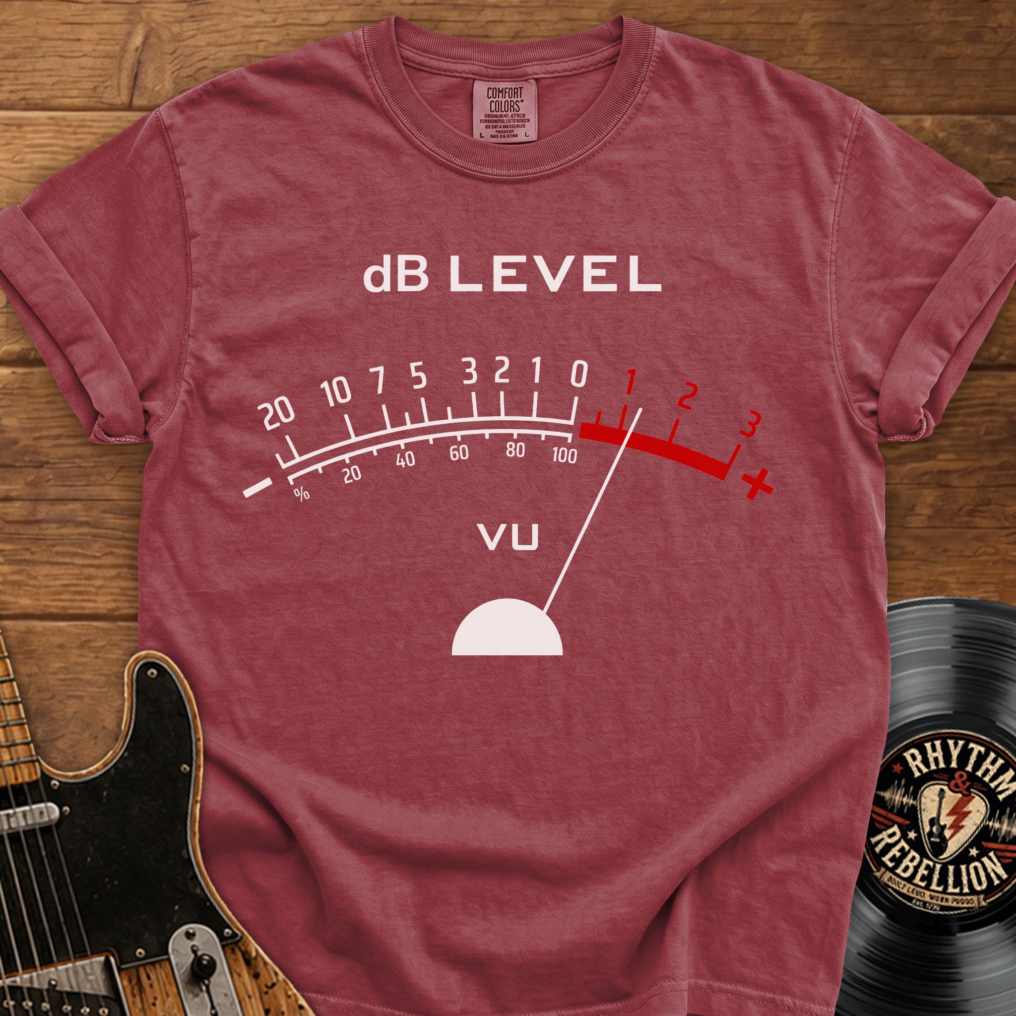 dB Level VU Meter T-Shirt