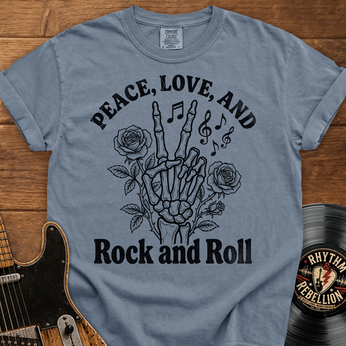 Peace, Love, and Rock T-Shirt