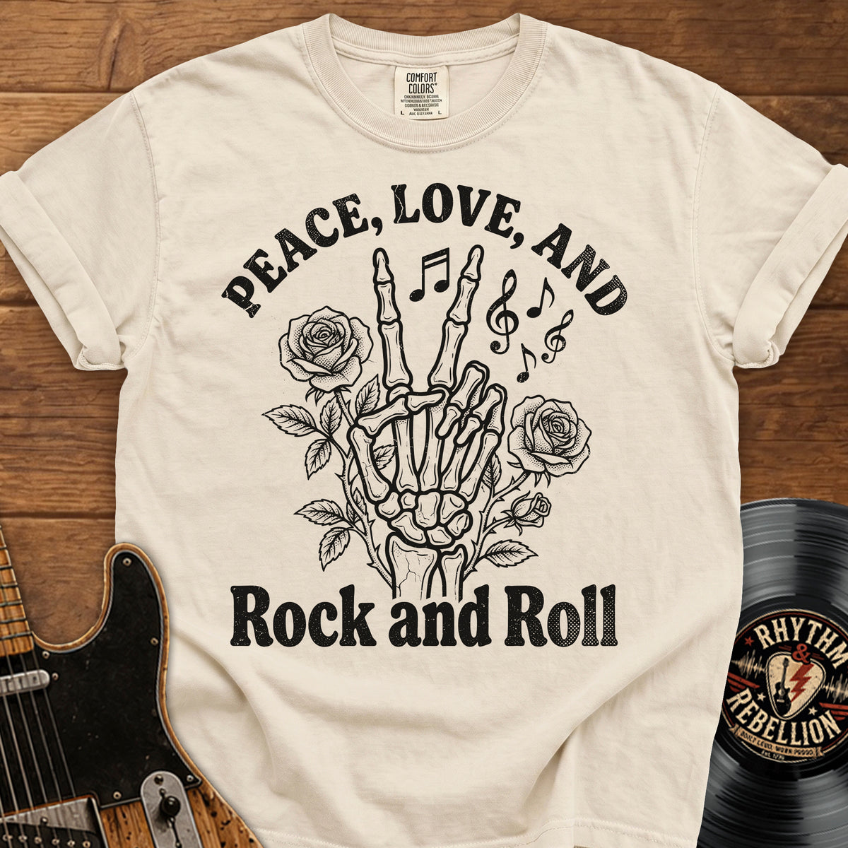 Peace, Love, and Rock T-Shirt