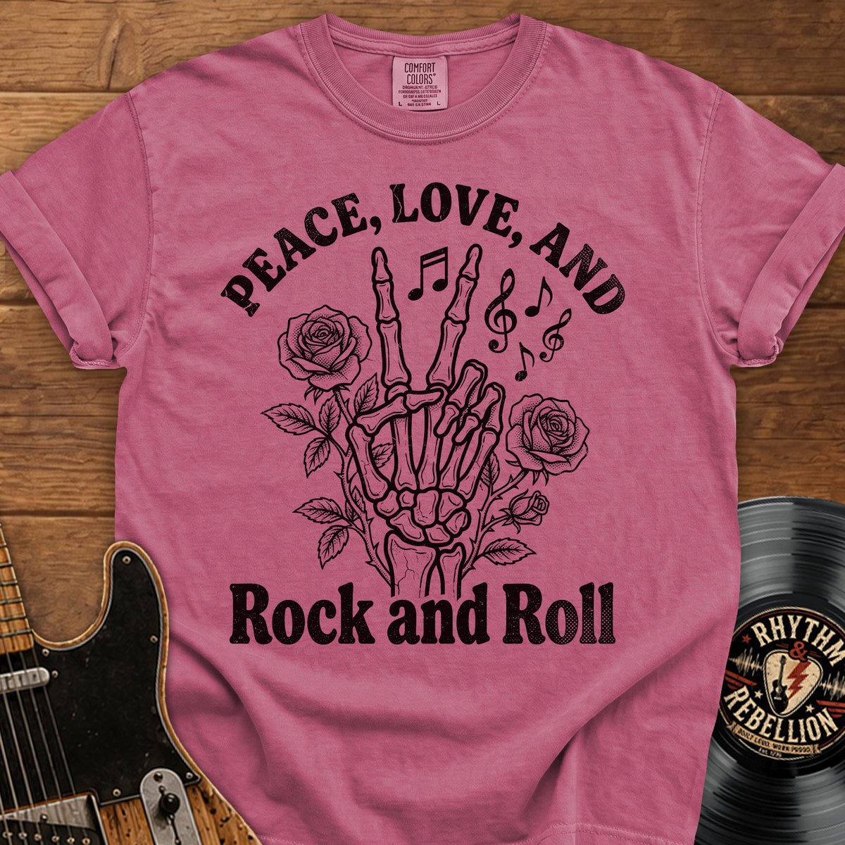 Peace, Love, and Rock T-Shirt