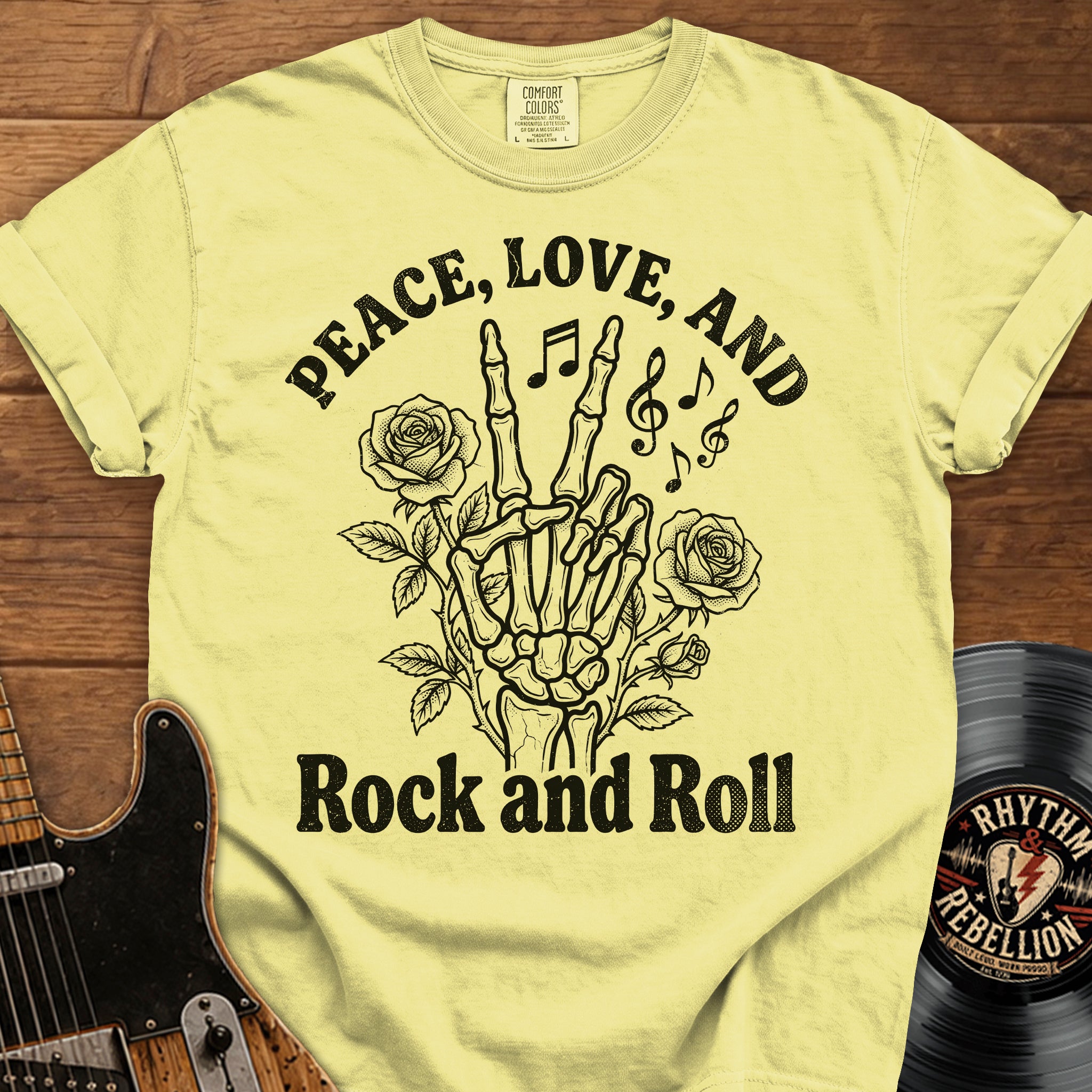 Peace, Love, and Rock T-Shirt