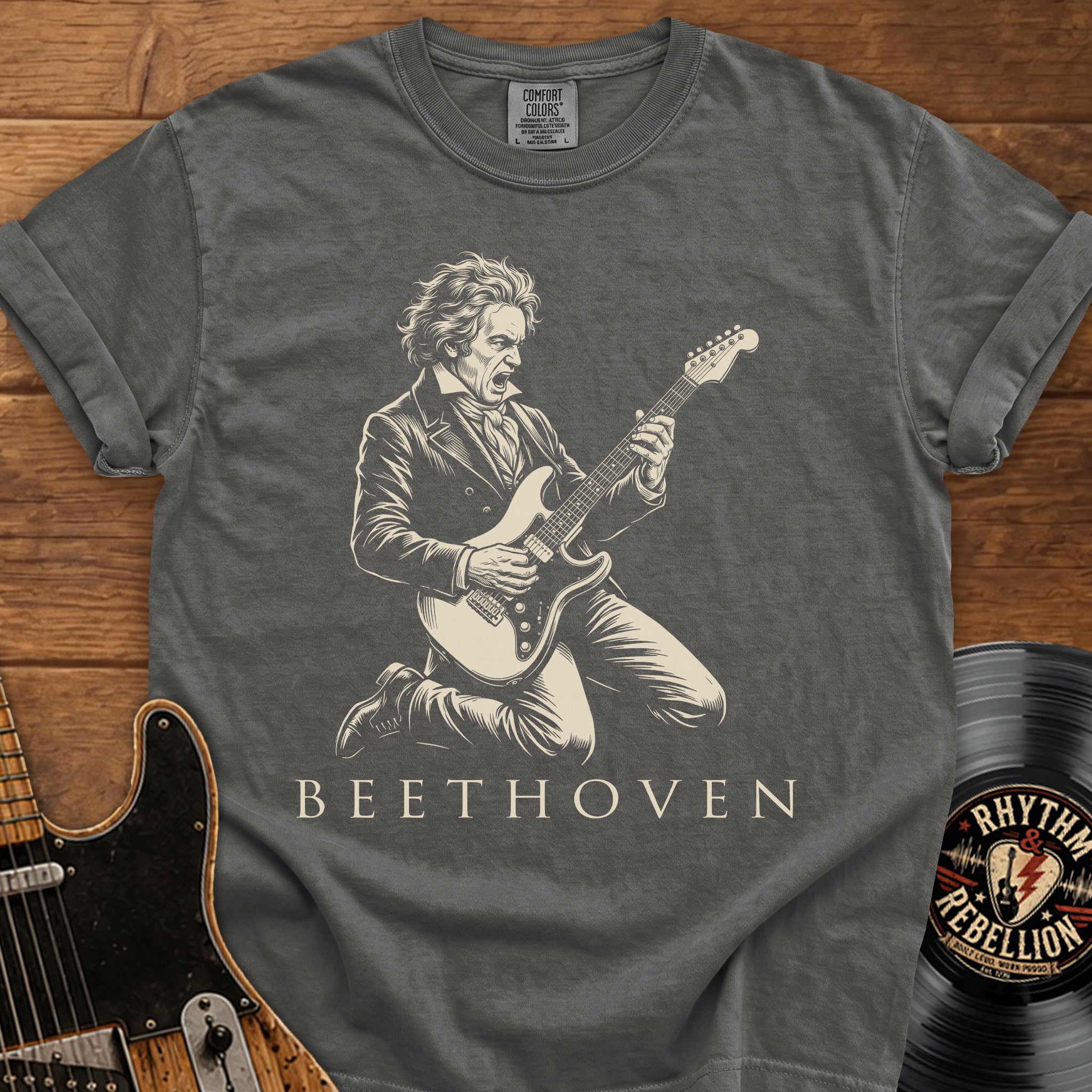 Beethoven Guitar Rock T-Shirt