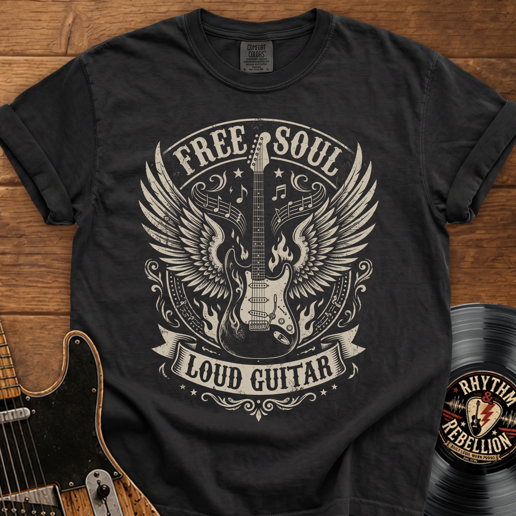 Free Soul Loud Guitar T-Shirt