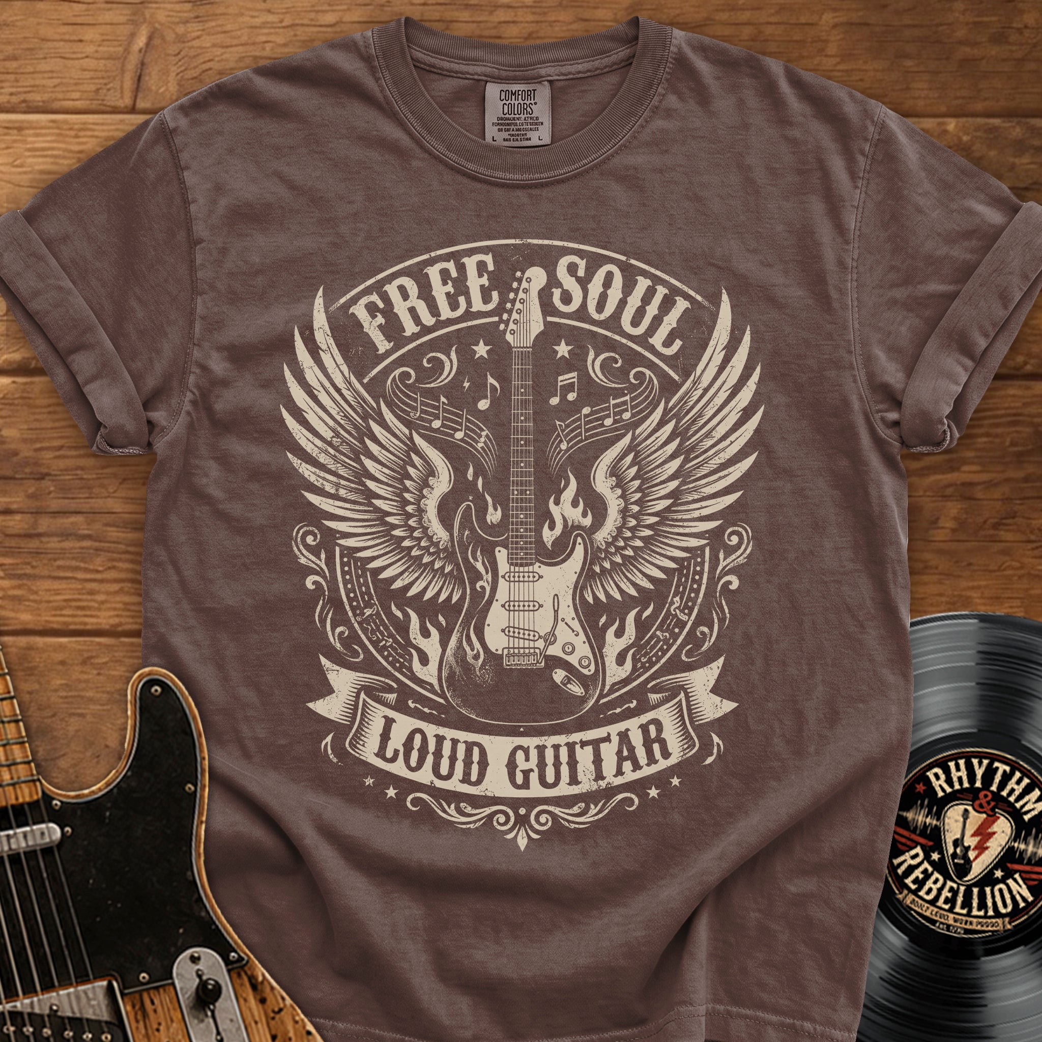 Free Soul Loud Guitar T-Shirt