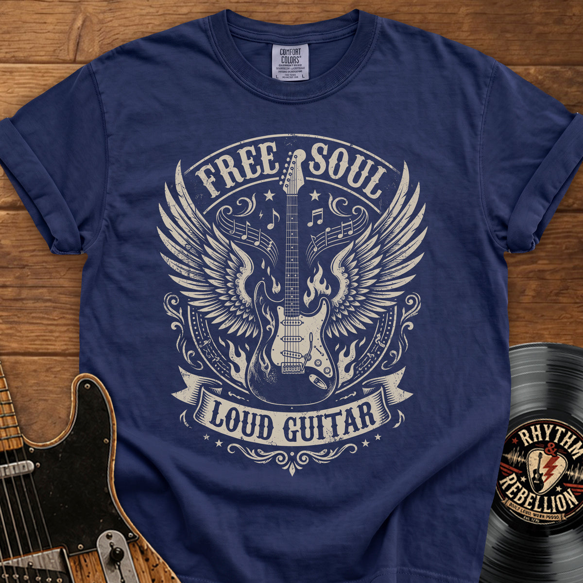 Free Soul Loud Guitar T-Shirt