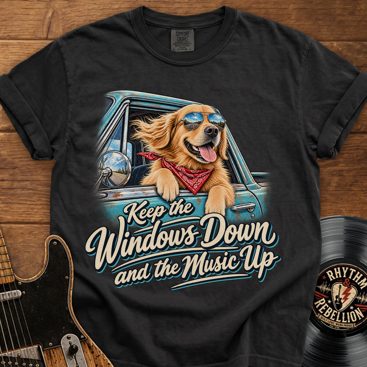 Windows Down Music Up T-Shirt