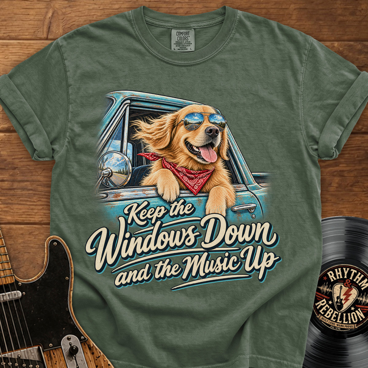 Windows Down Music Up T-Shirt