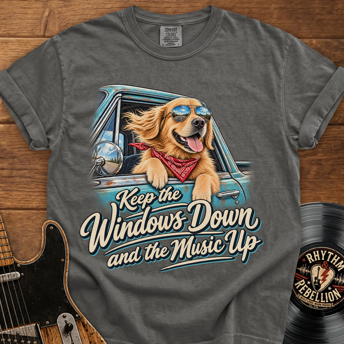 Windows Down Music Up T-Shirt