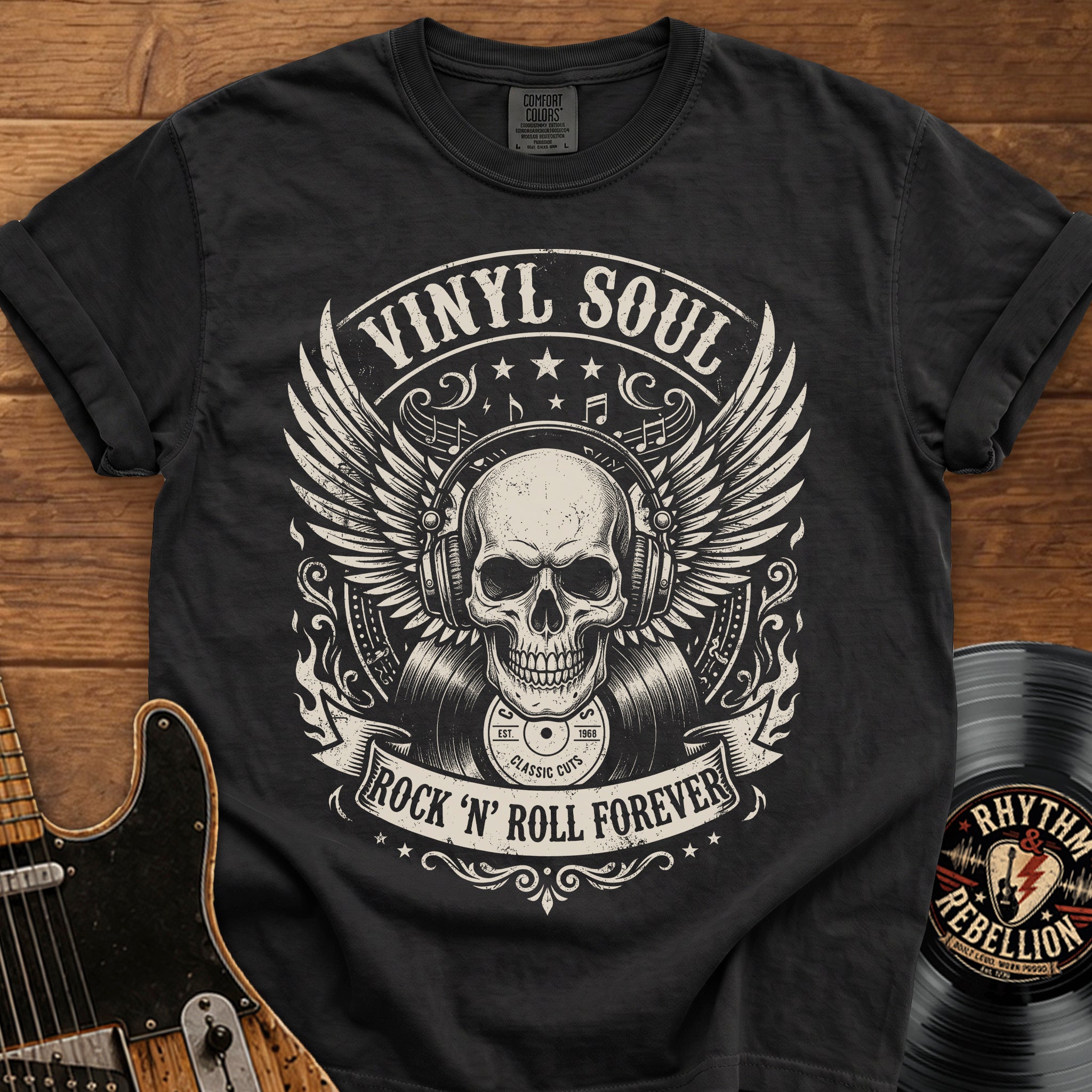 Vinyl Soul Skull T-Shirt