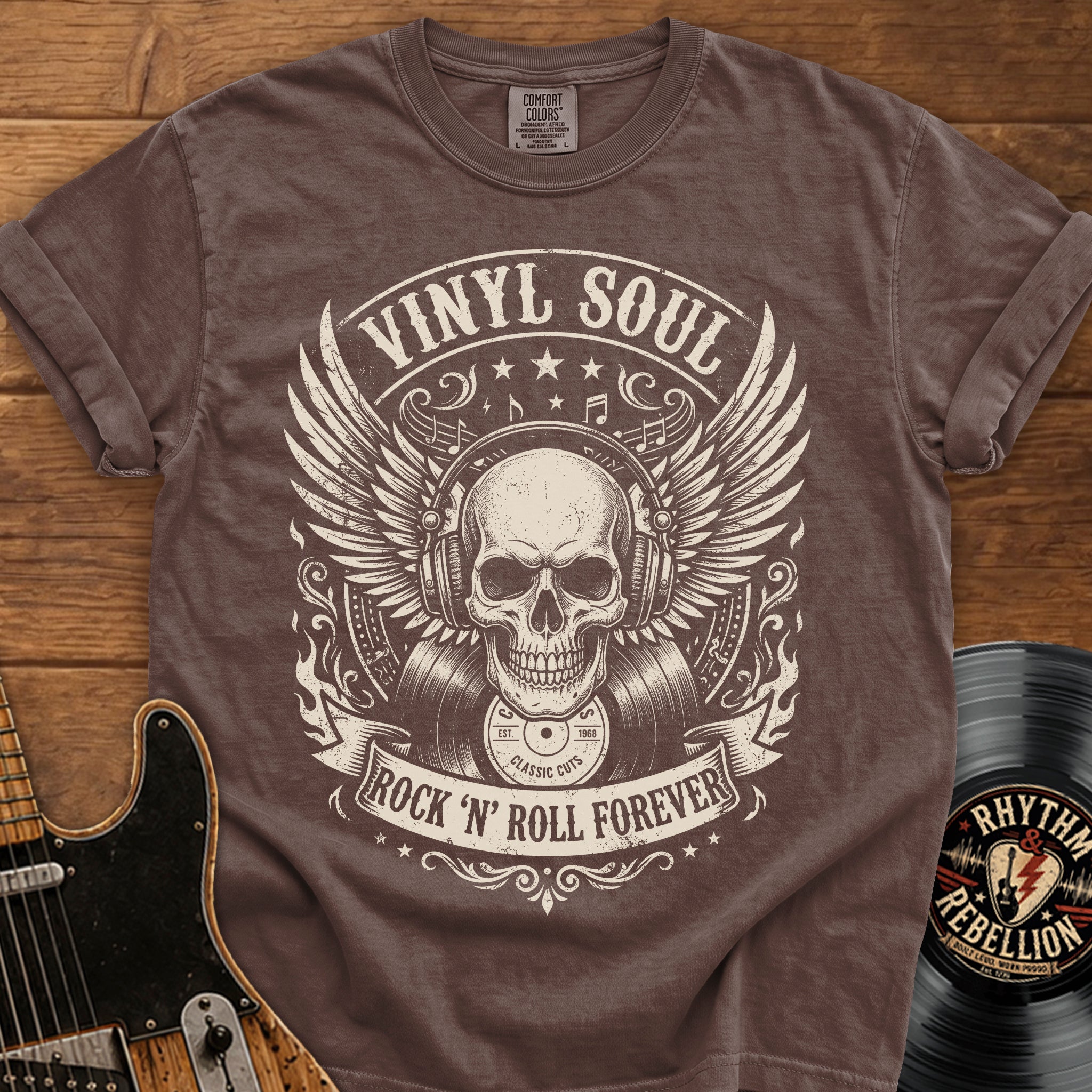 Vinyl Soul Skull T-Shirt