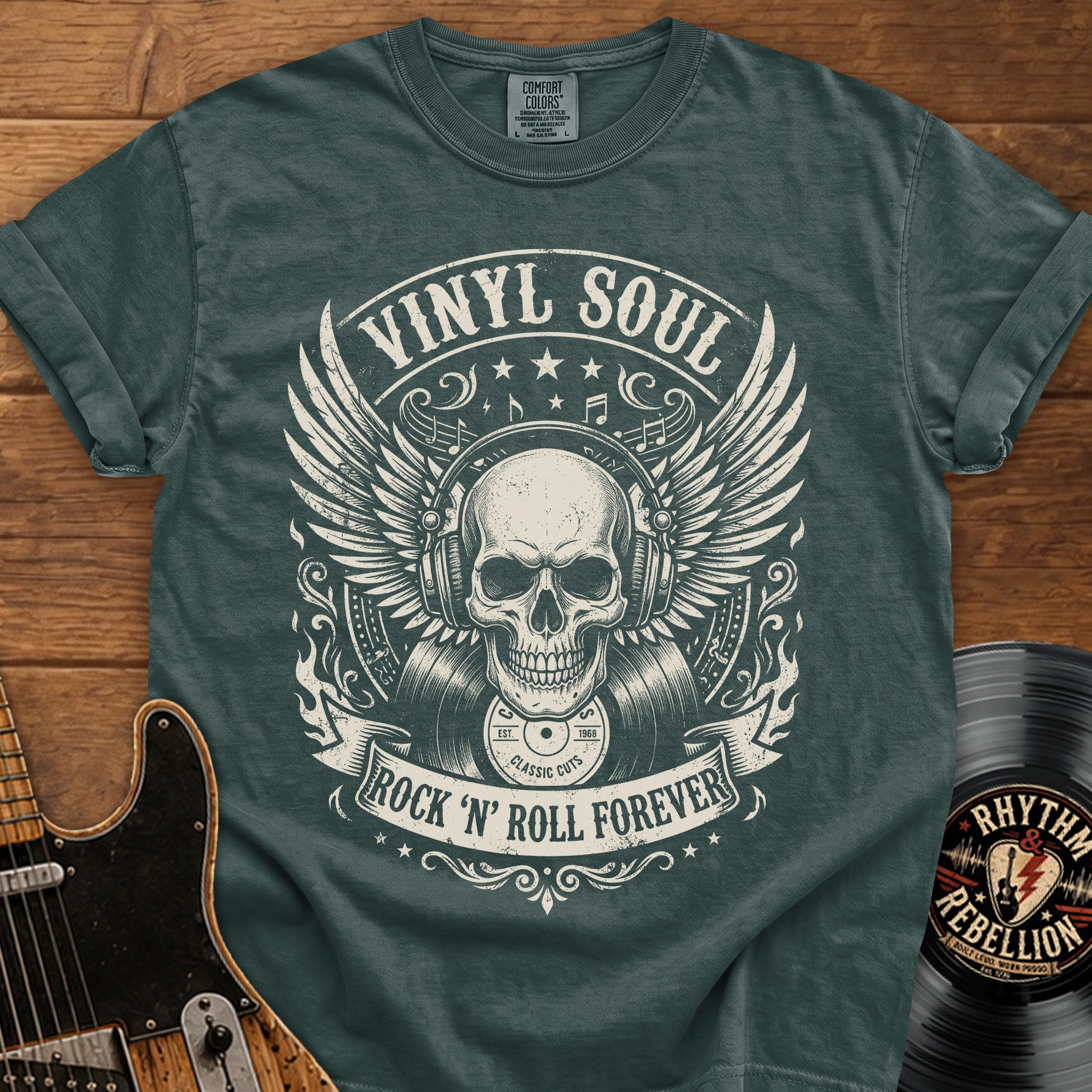 Vinyl Soul Skull T-Shirt