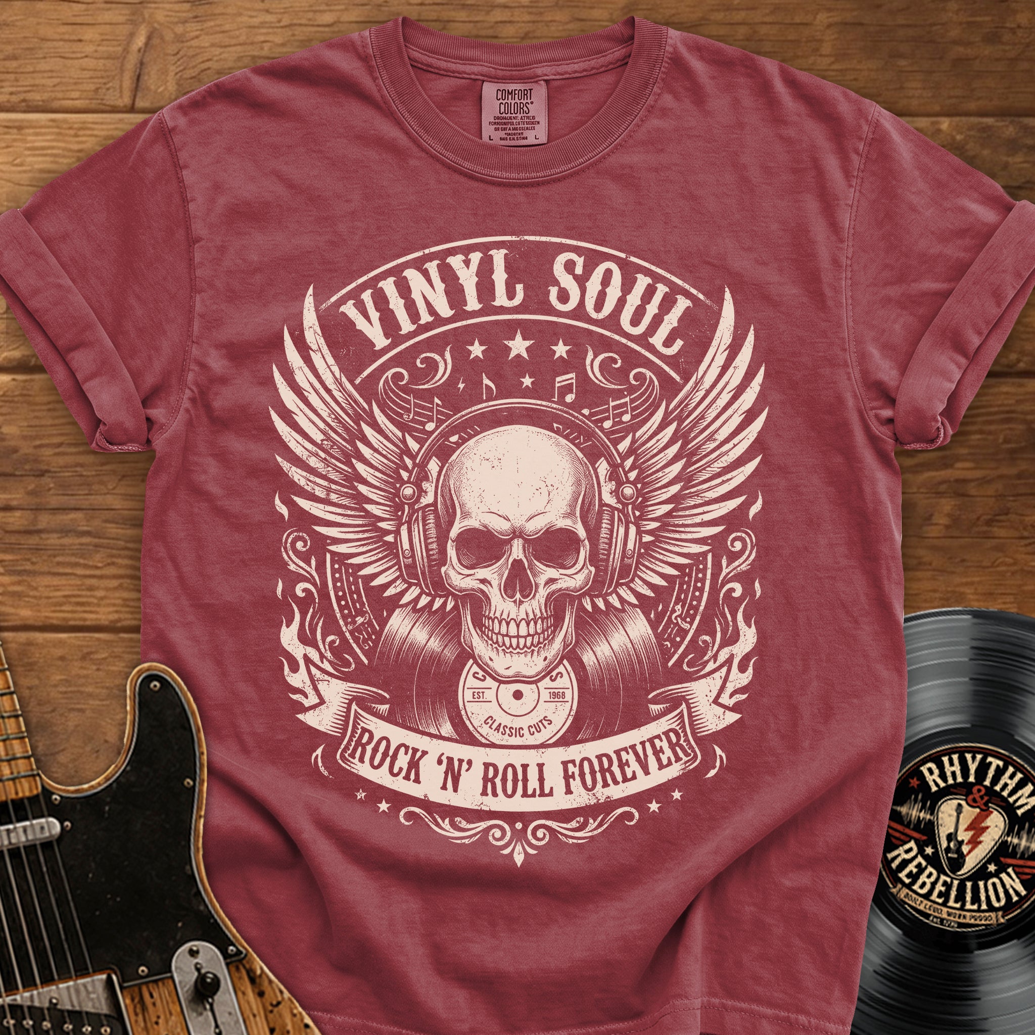 Vinyl Soul Skull T-Shirt
