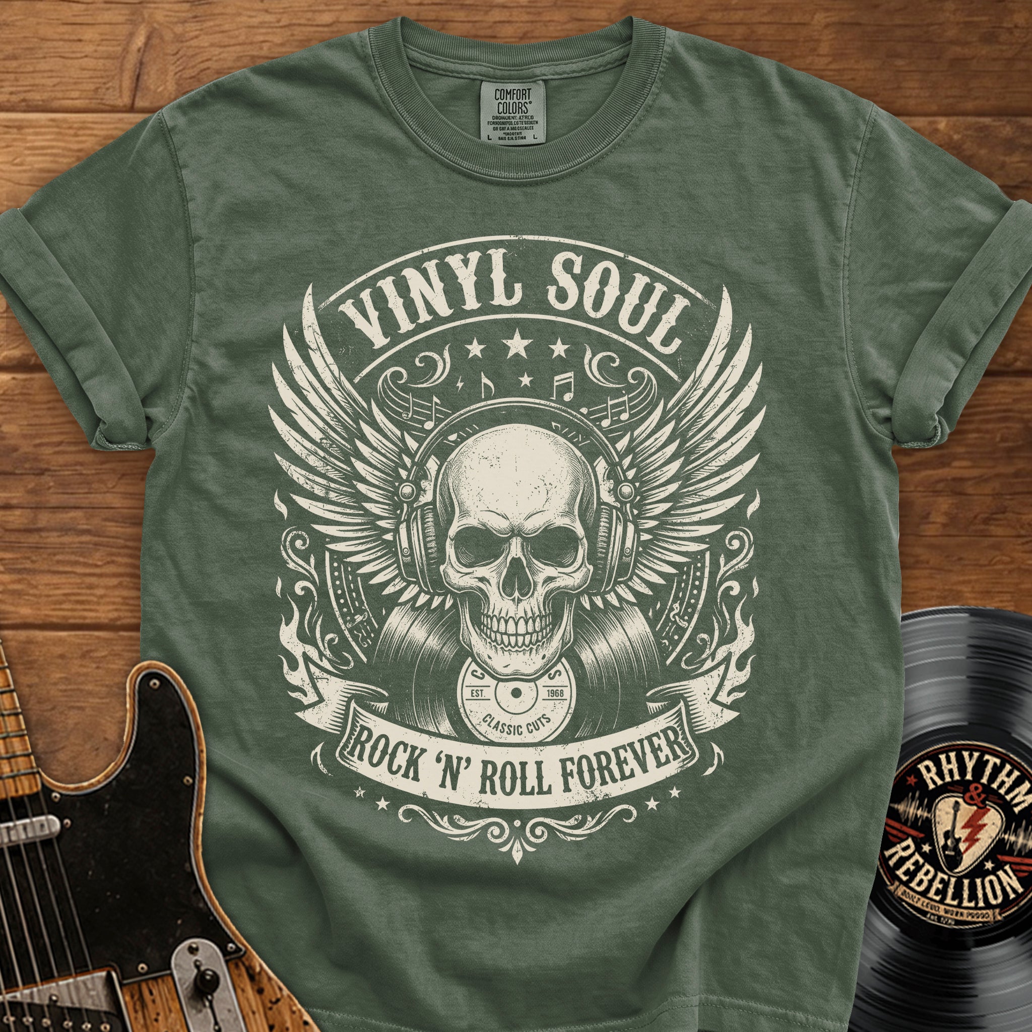 Vinyl Soul Skull T-Shirt