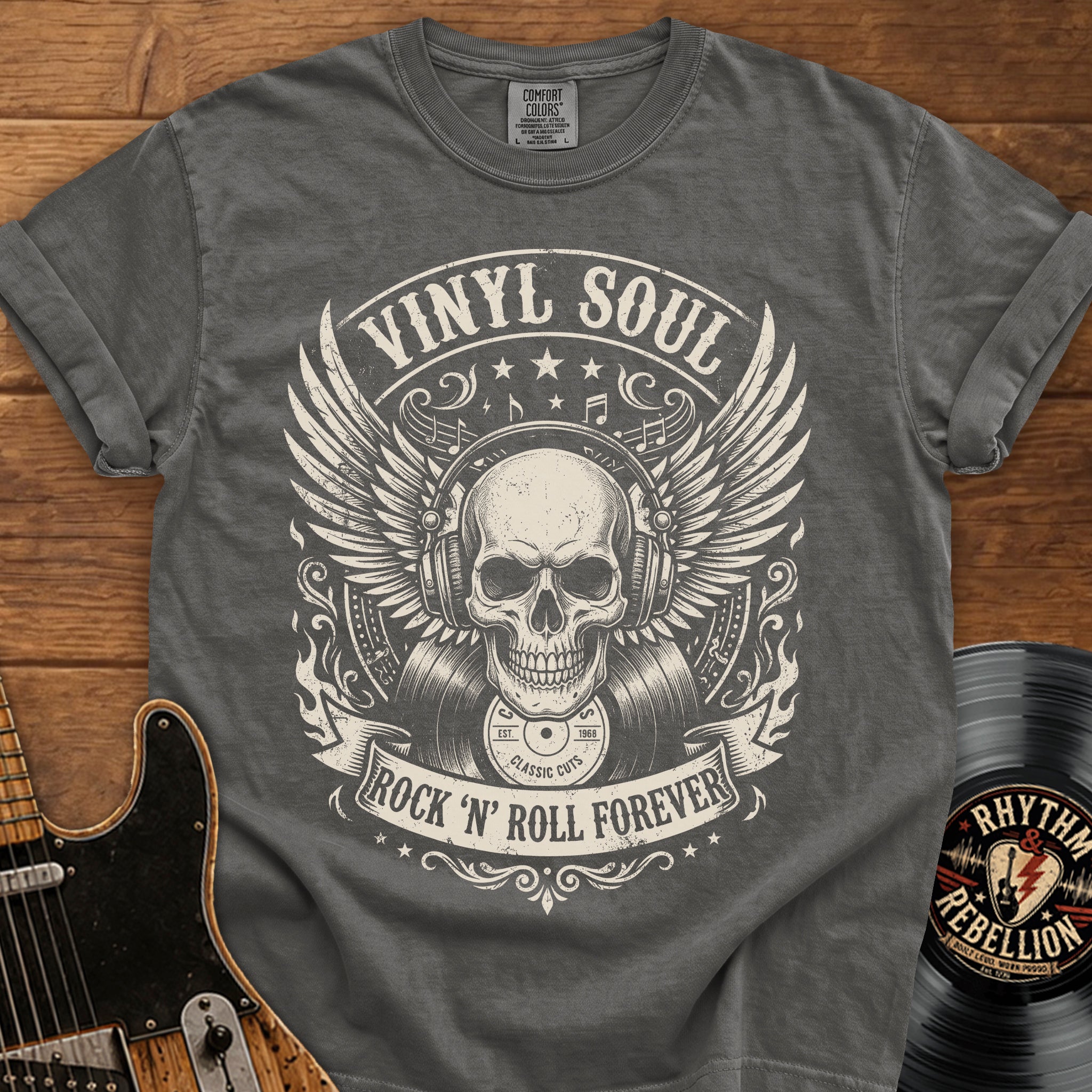 Vinyl Soul Skull T-Shirt