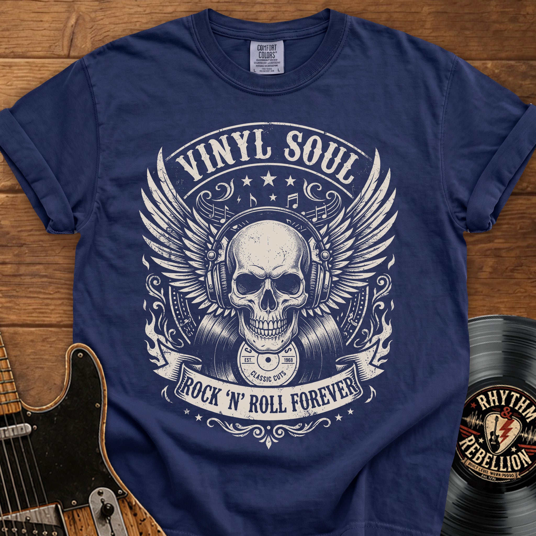 Vinyl Soul Skull T-Shirt