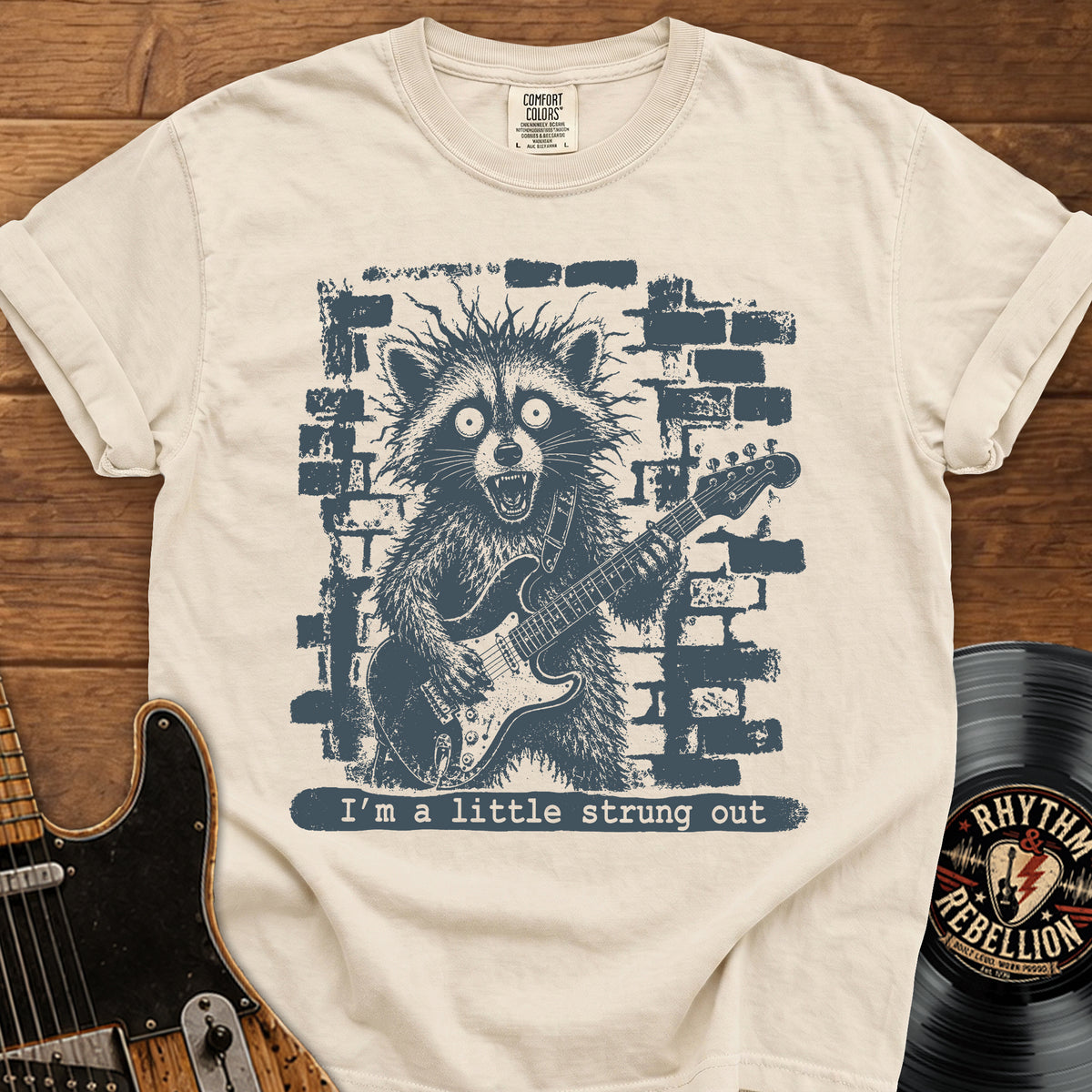 Raccoon Strung Out T-Shirt