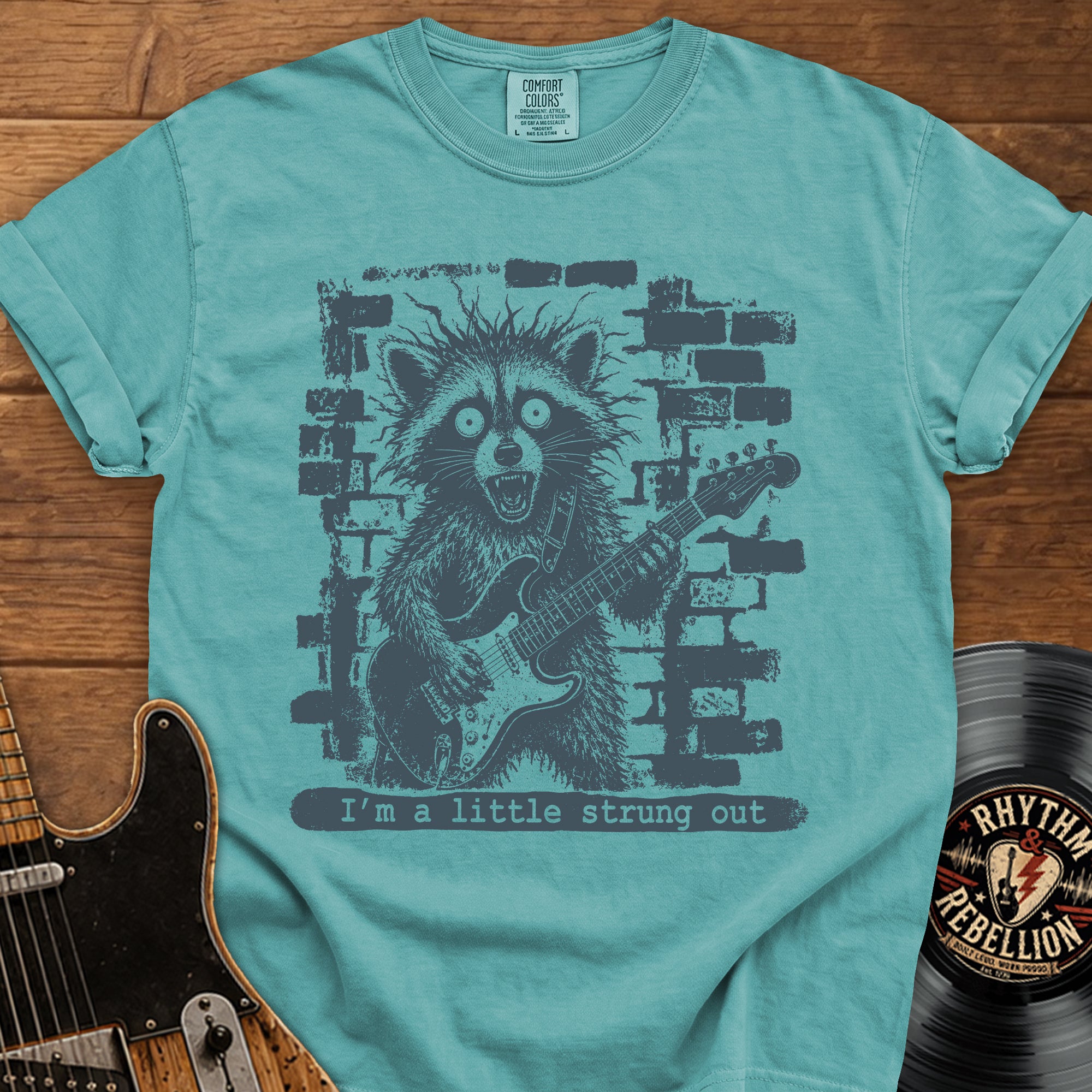 Raccoon Strung Out T-Shirt