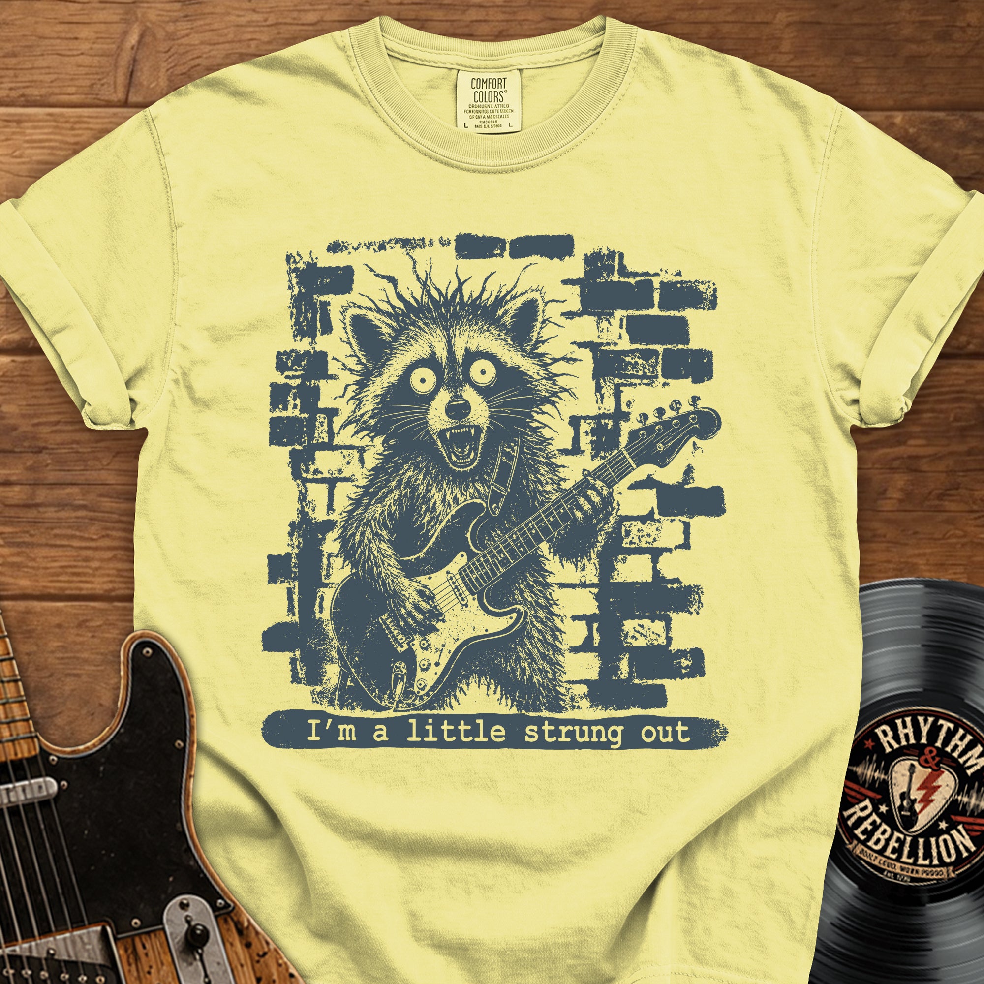 Raccoon Strung Out T-Shirt