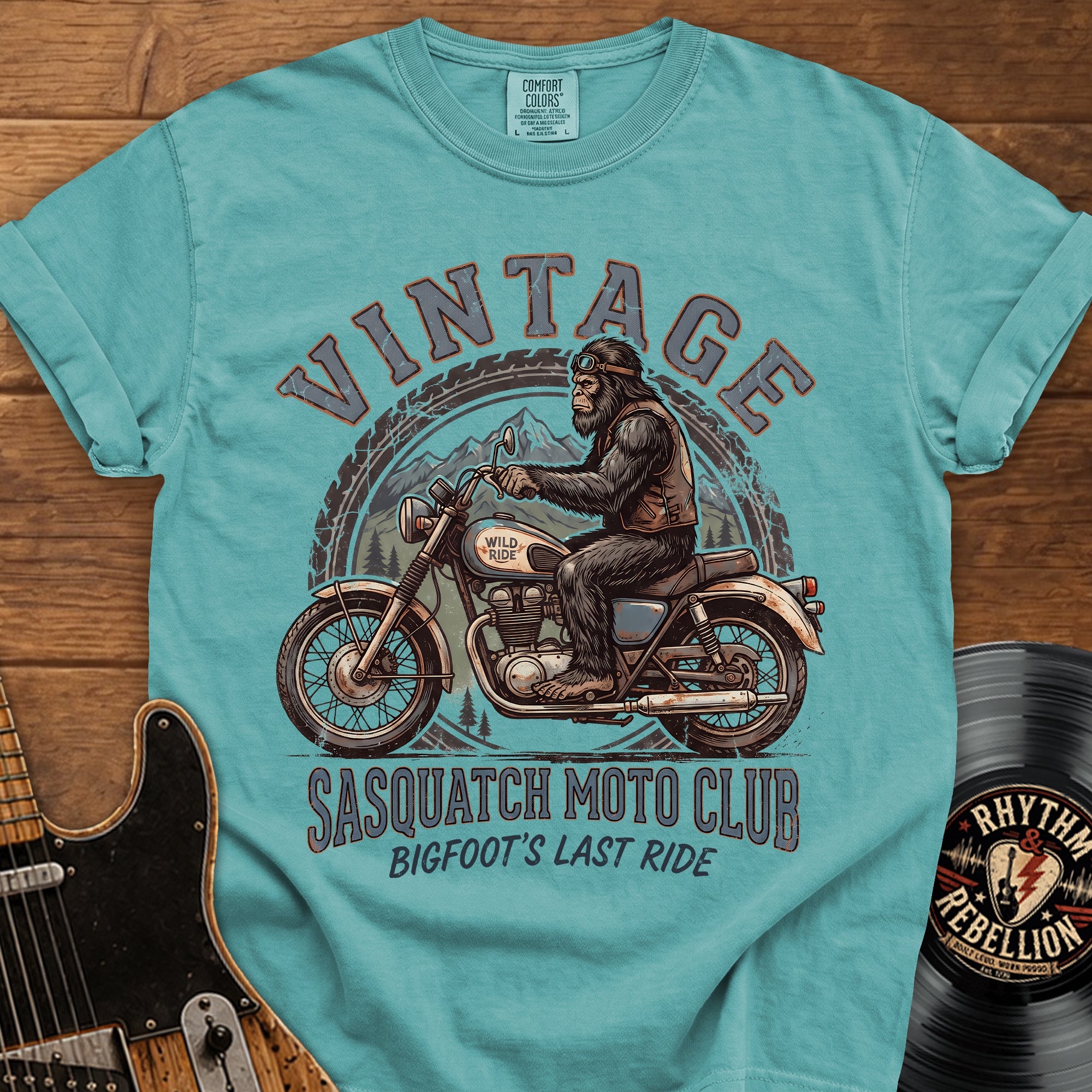 Bigfoot's Motorcycle T-Shirt