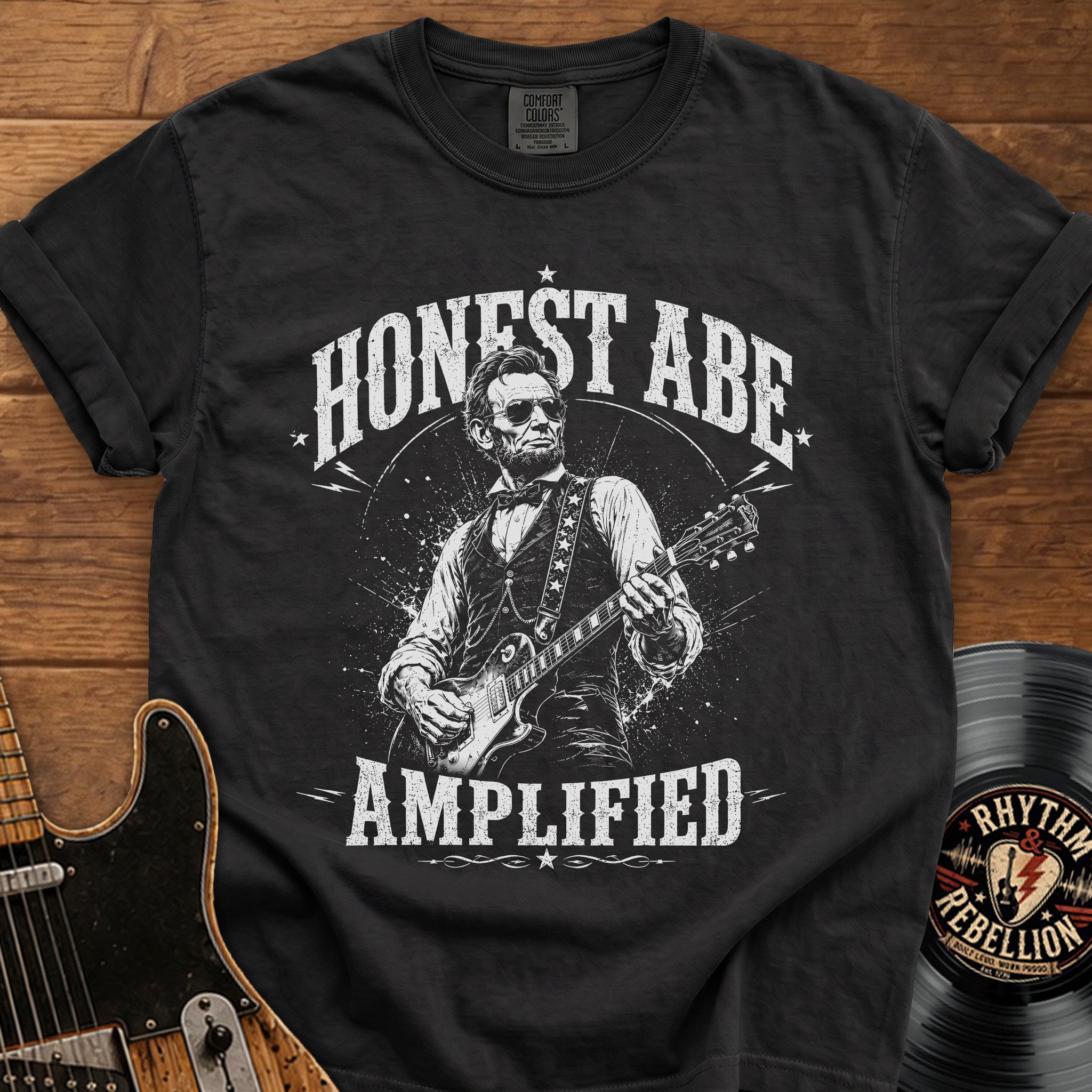 Honest Abe Guitar T-Shirt