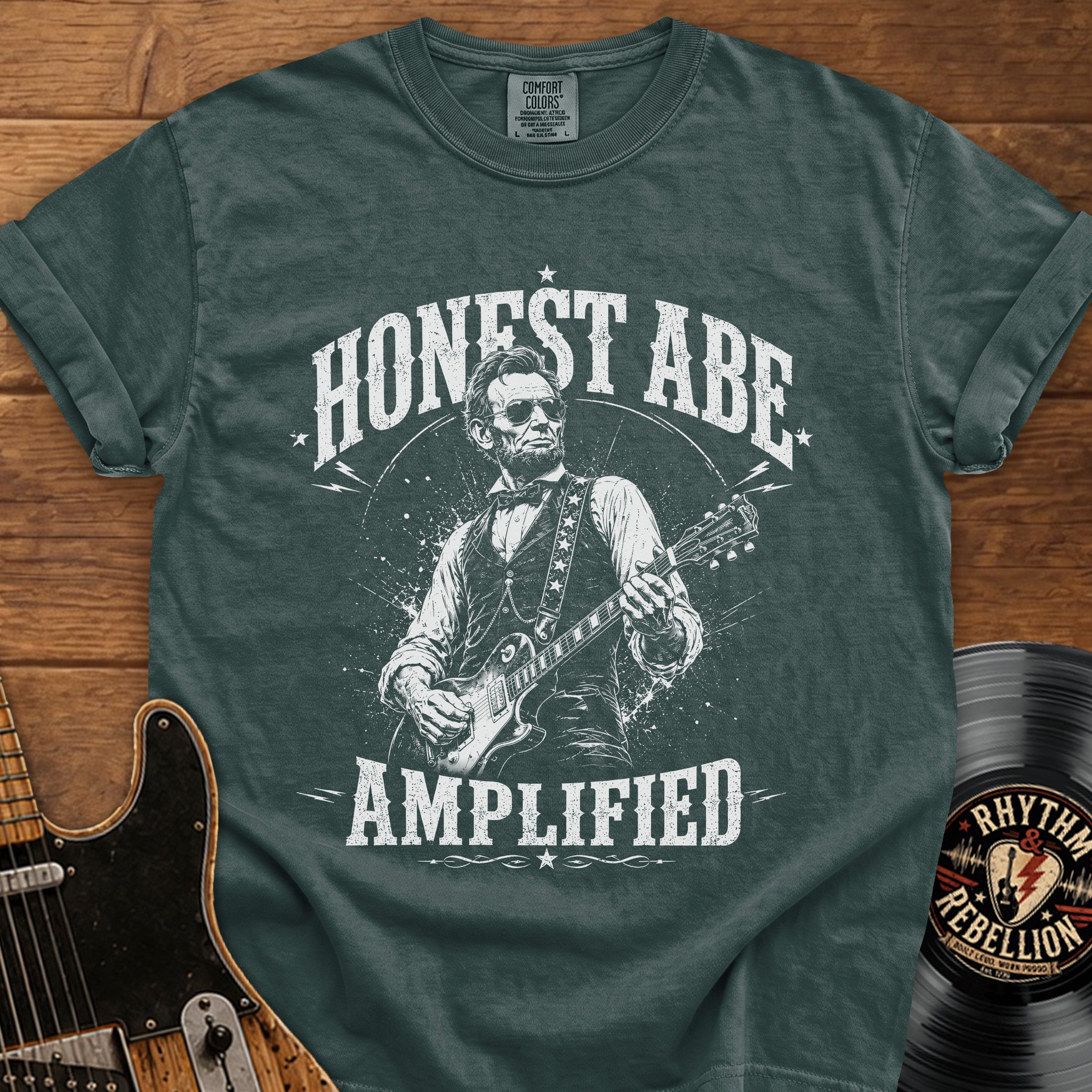 Honest Abe Guitar T-Shirt