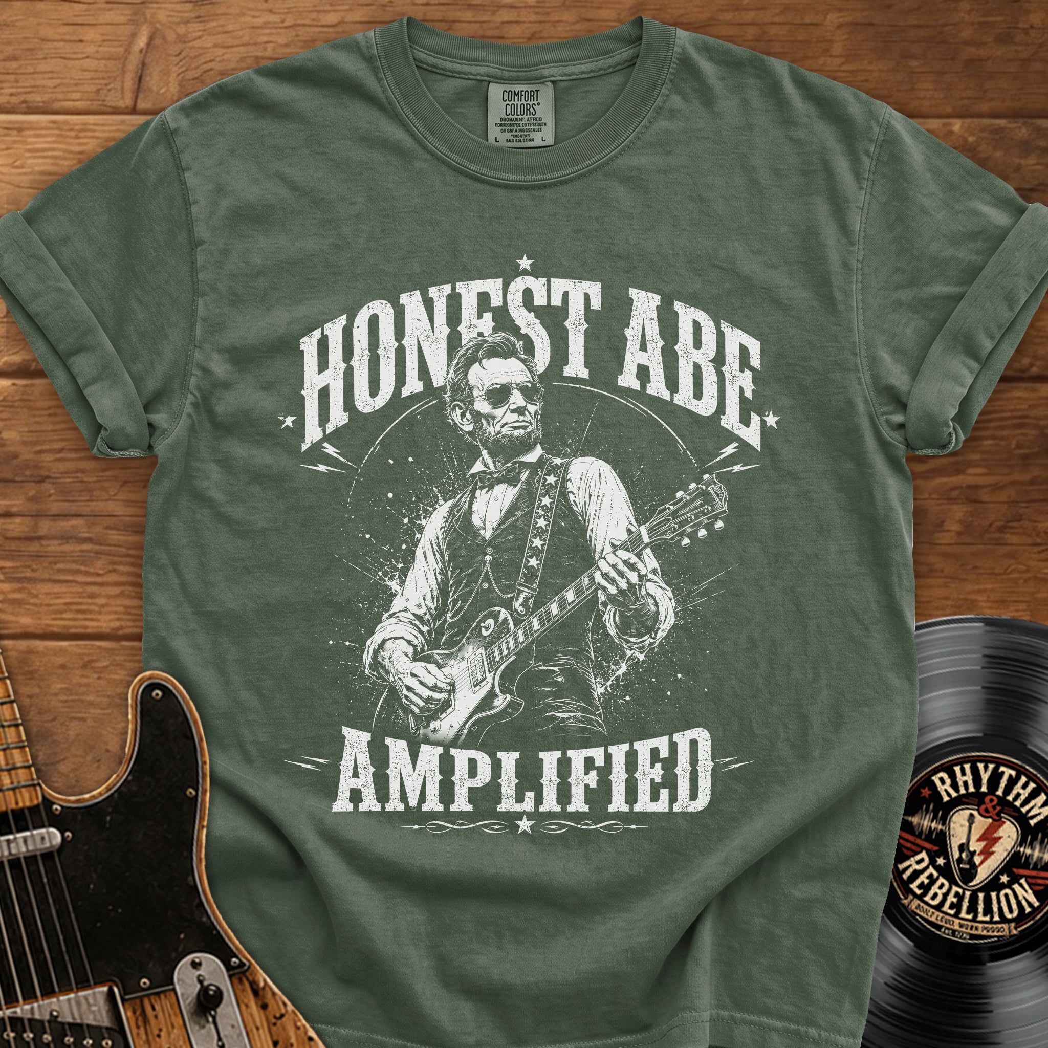 Honest Abe Guitar T-Shirt