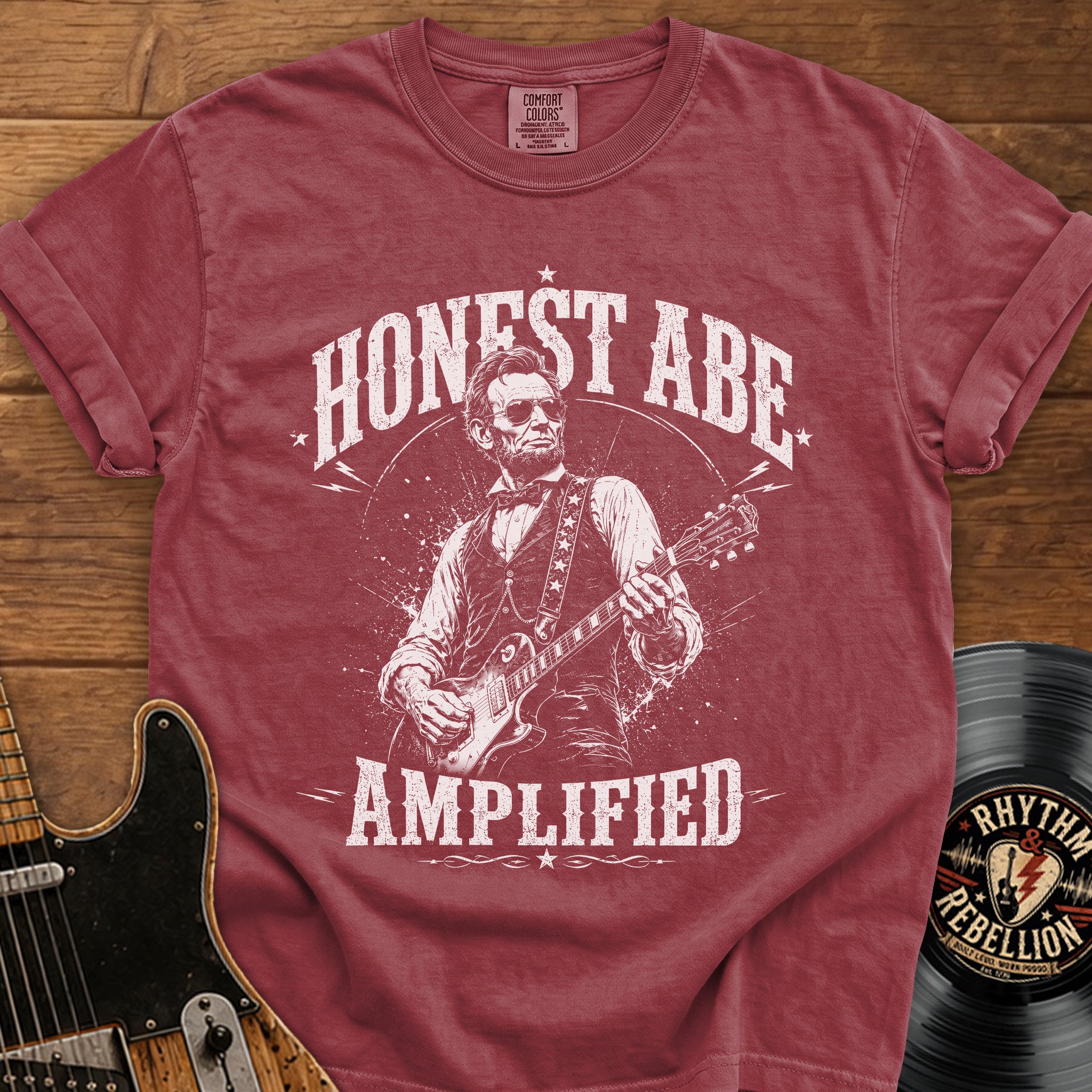Honest Abe Guitar T-Shirt